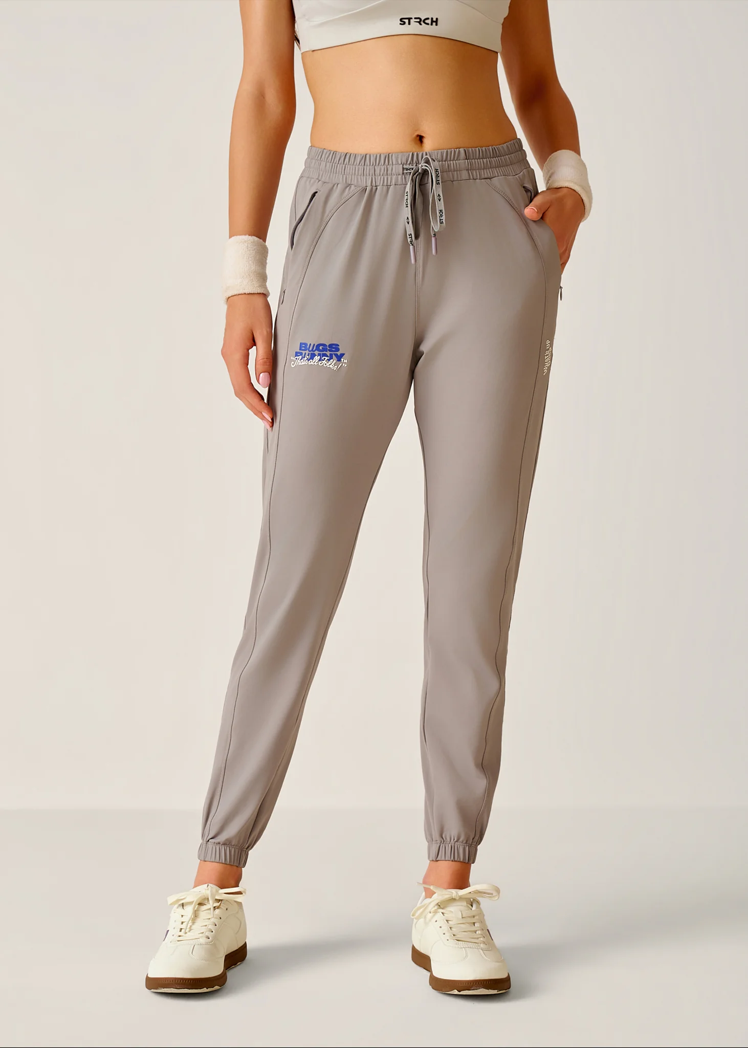 Bugs Bunny High waisted Joggers - Grey