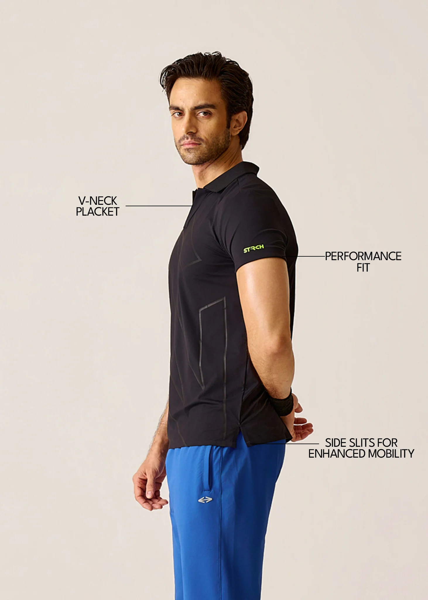 CoreActive Performance Polo - Jet Black - Image 3