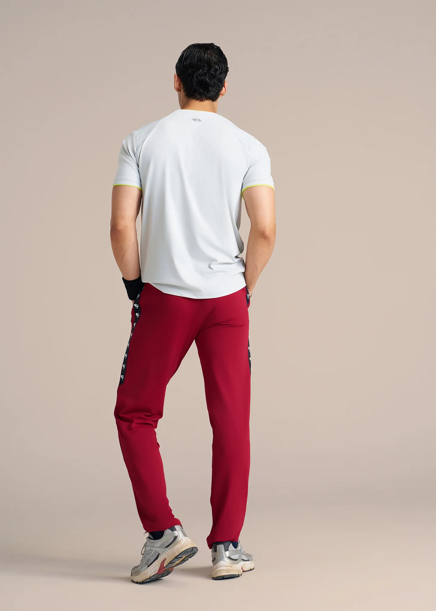 Man of Steel Track Pant - Maroon - Image 7