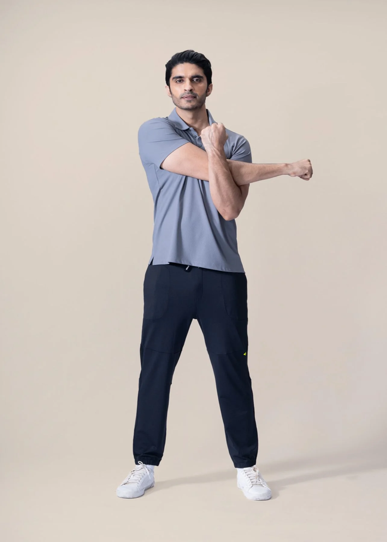 Men Active Polo Tshirt - Grey - Image 8