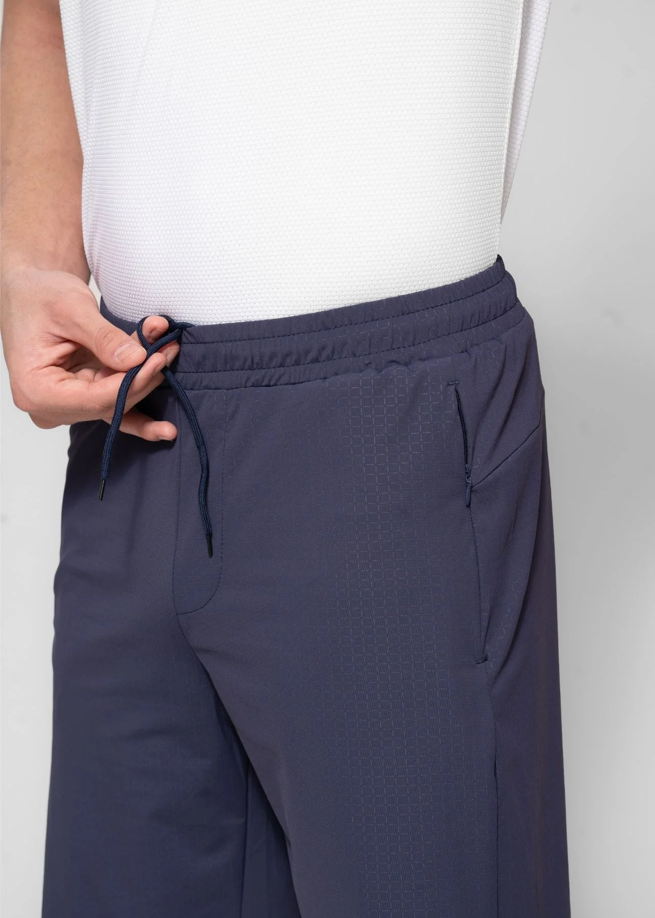 Men Active Workout Shorts Navy Blue - Image 4