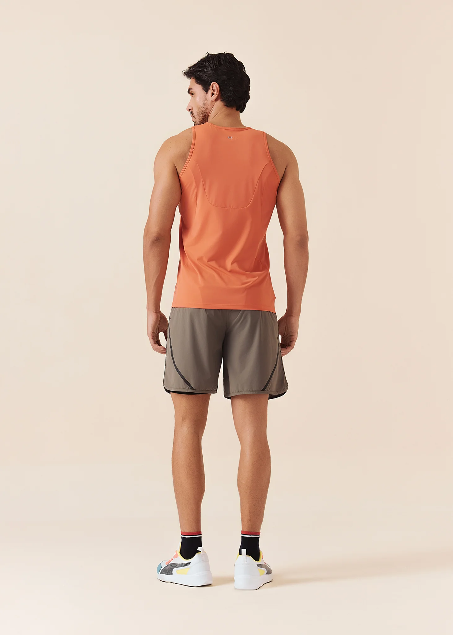 Men Breathable Active Shorts - Dusty Olive - Image 3