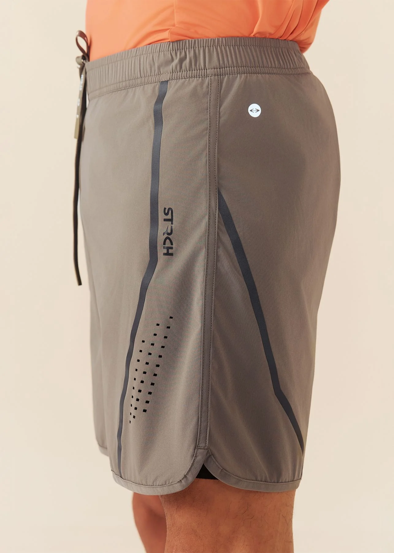 Men Breathable Active Shorts - Dusty Olive - Image 8