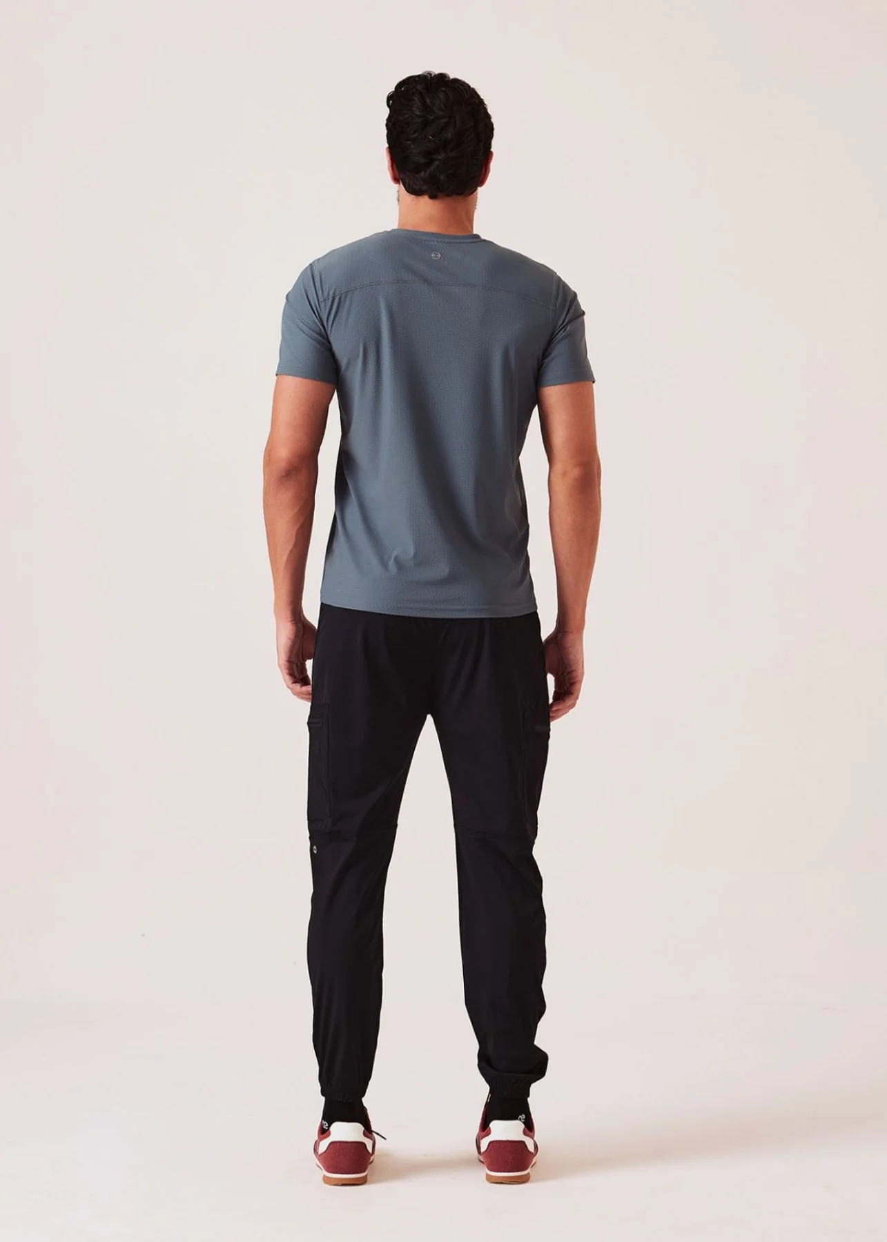 Men Cargo Gym Joggers - Black - Image 6