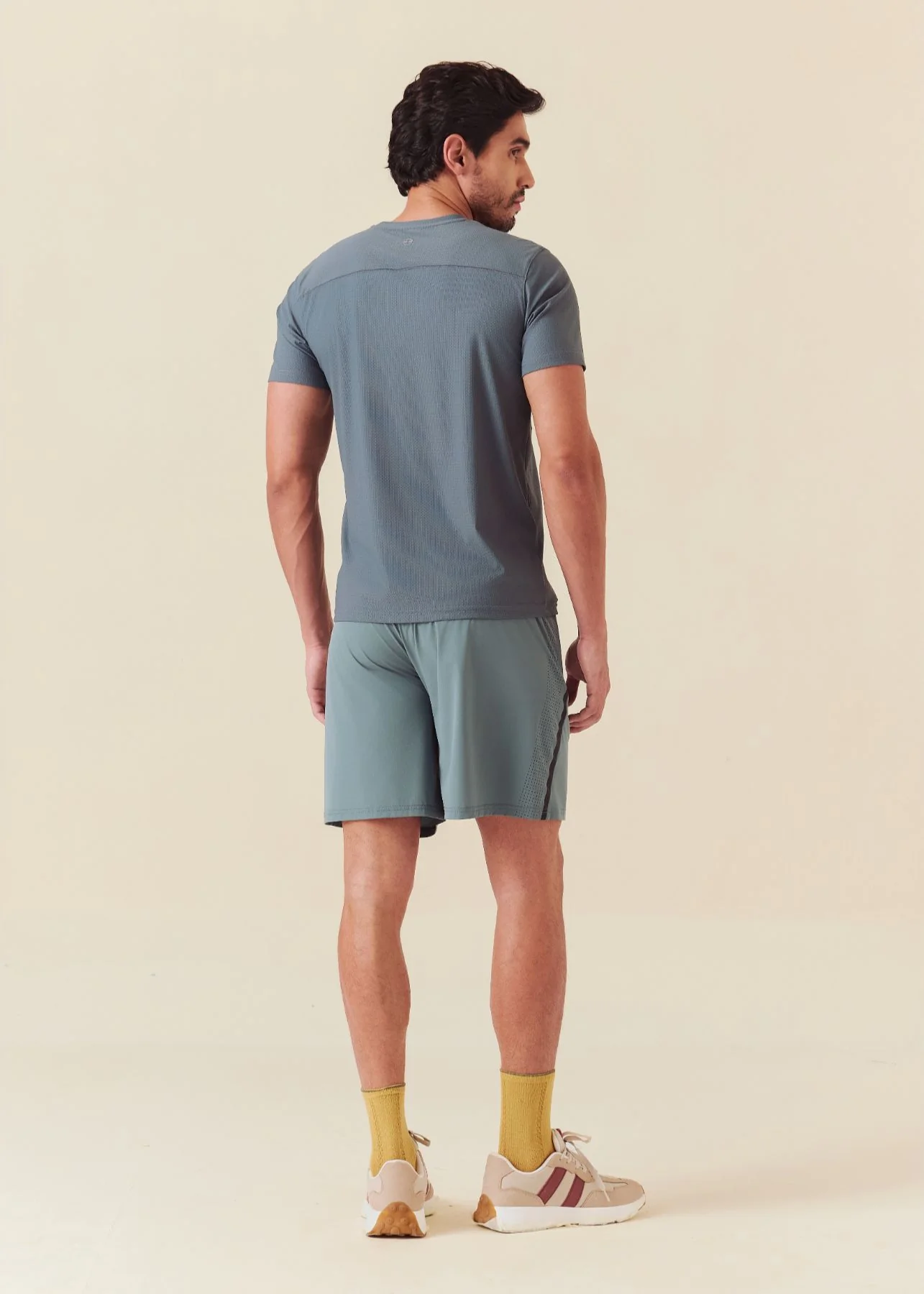 Men Dual Zip Pocket Shorts - Pine Green - Image 6