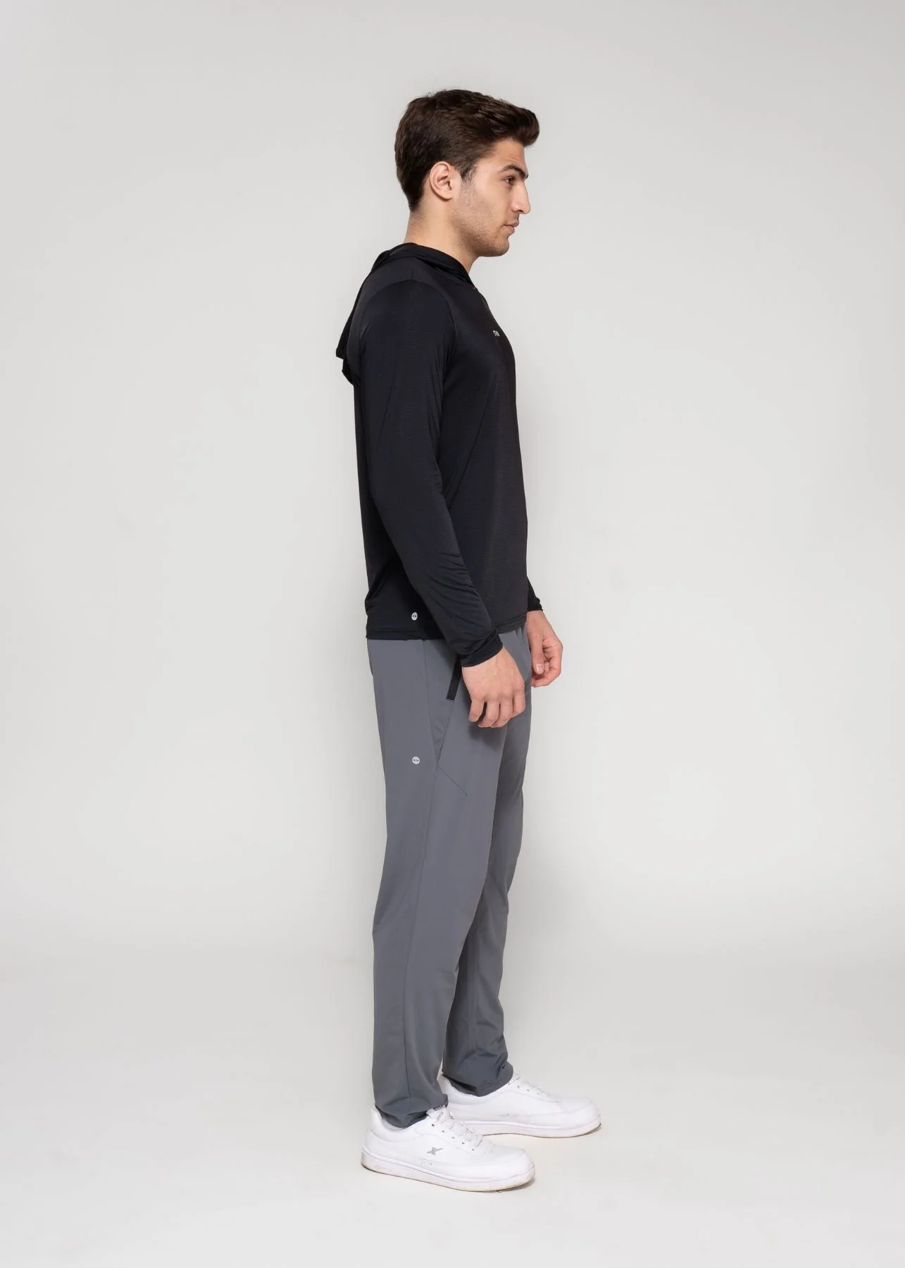 Men Flexi Track Pants Dark Grey - Image 3