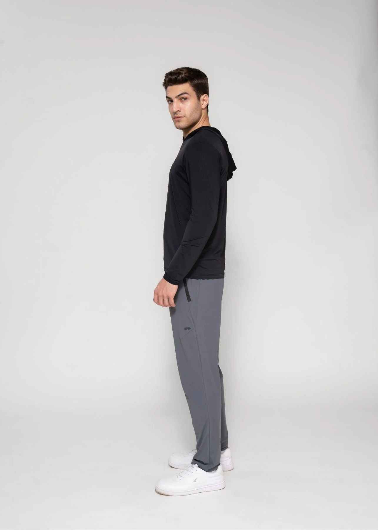 Men Flexi Track Pants Dark Grey - Image 5