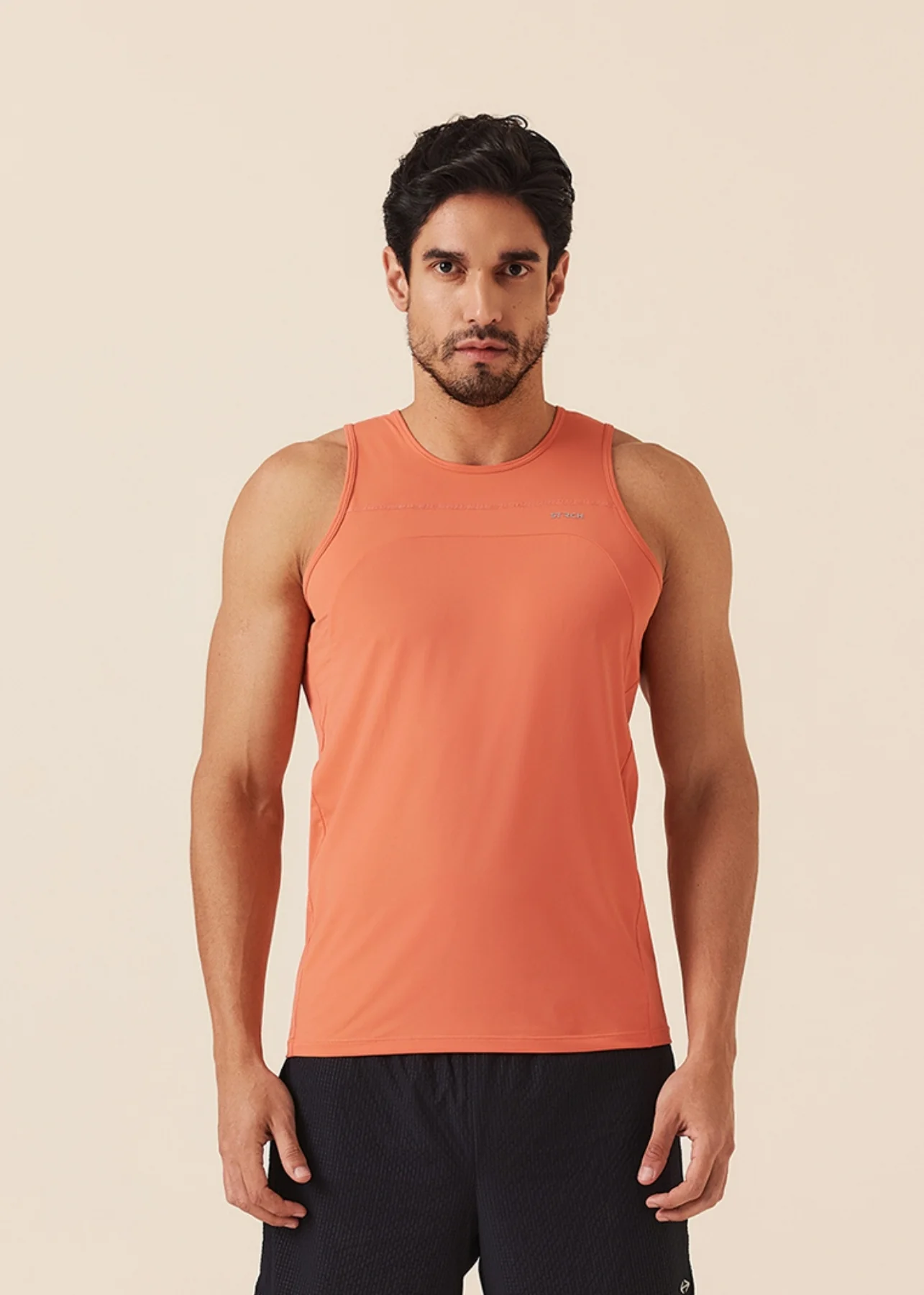 Men Gym Tank Top - Coral