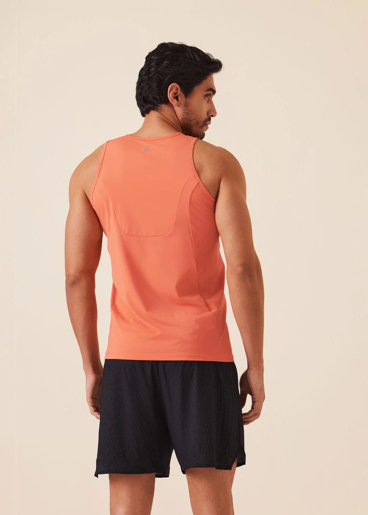 Men Gym Tank Top - Coral - Image 5