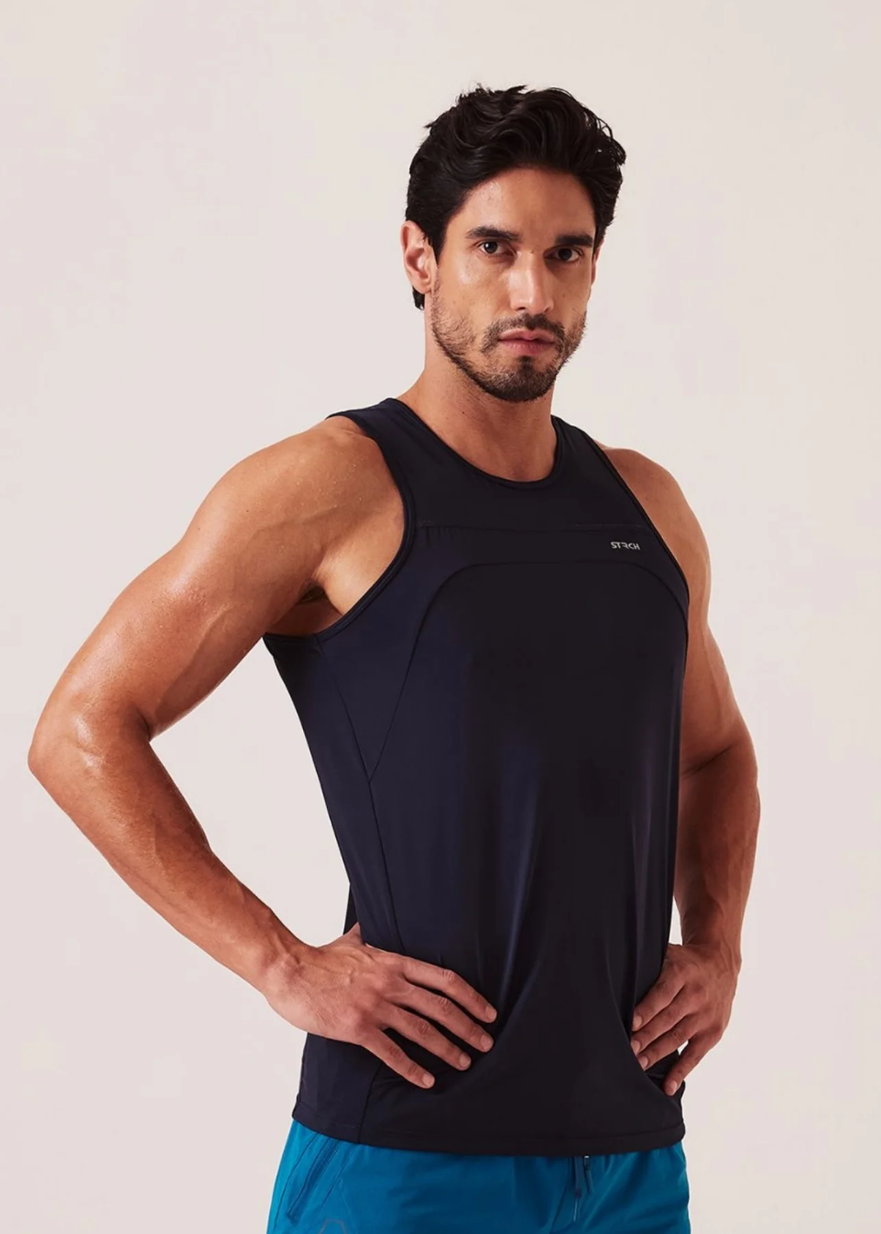 Men Gym Tank Top - Jet Black