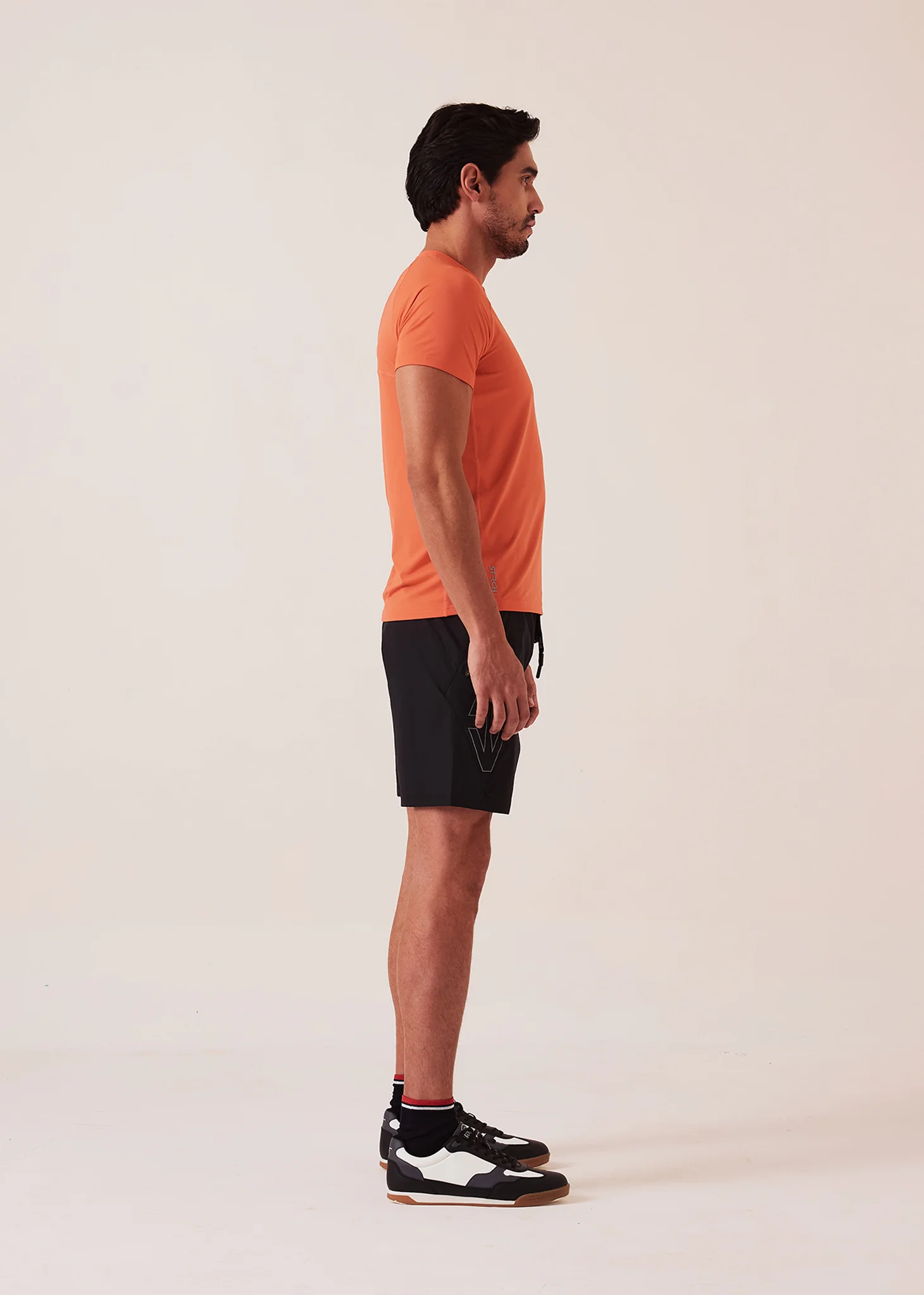 Men Mesh Gym T-Shirt - Coral - Image 4