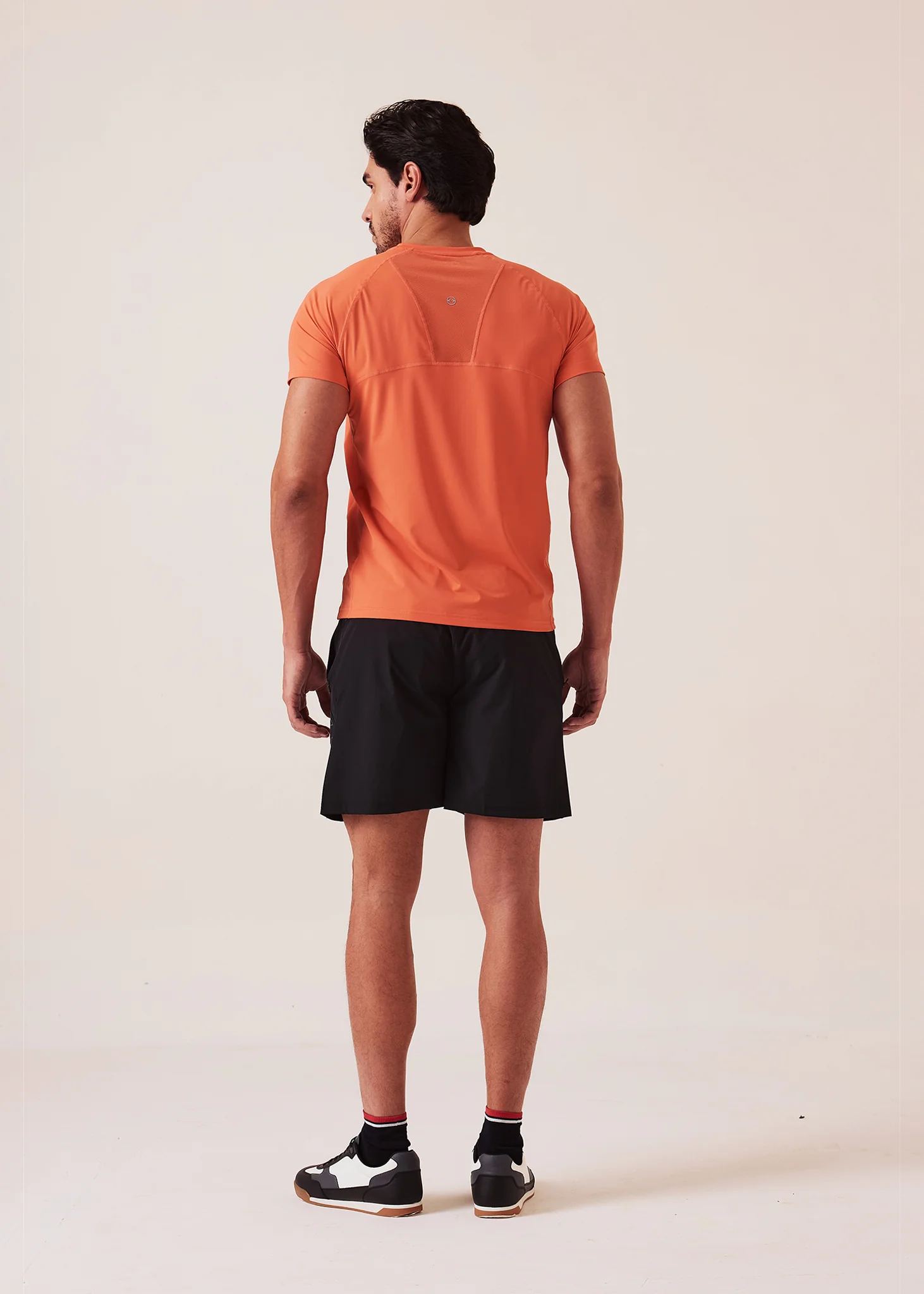 Men Mesh Gym T-Shirt - Coral - Image 6