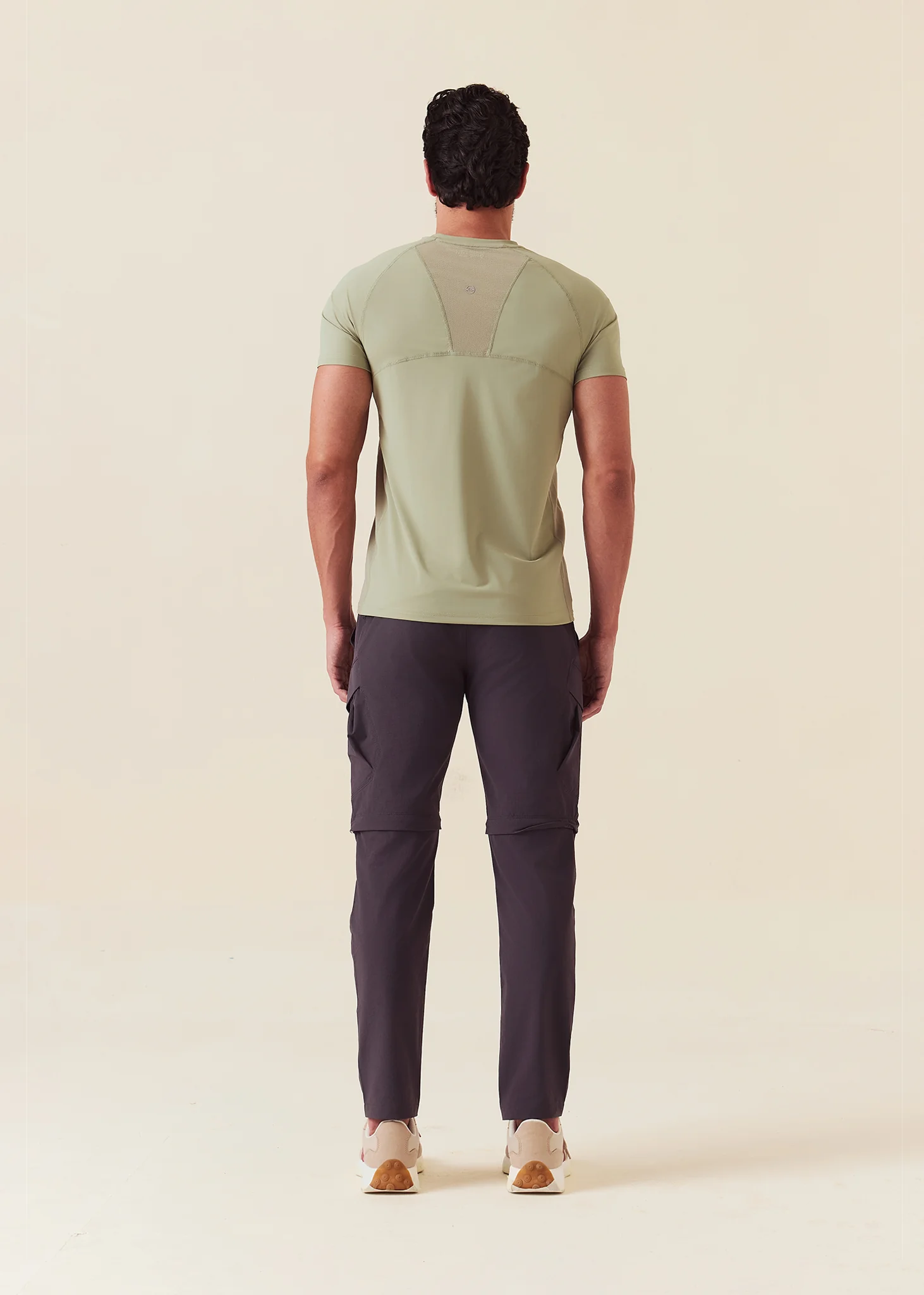 Men Mesh Gym T-Shirt - Fawn Green - Image 4