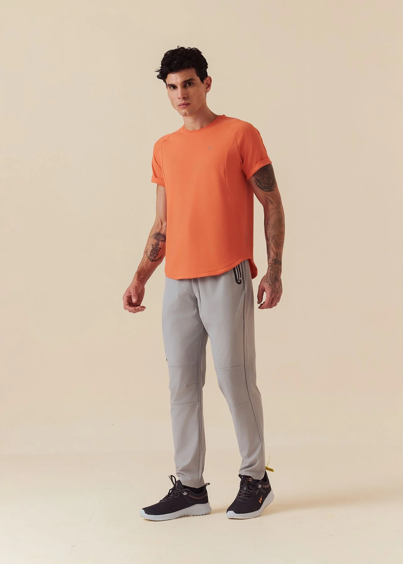 Men Performance Fit T-Shirt - Coral - Image 2