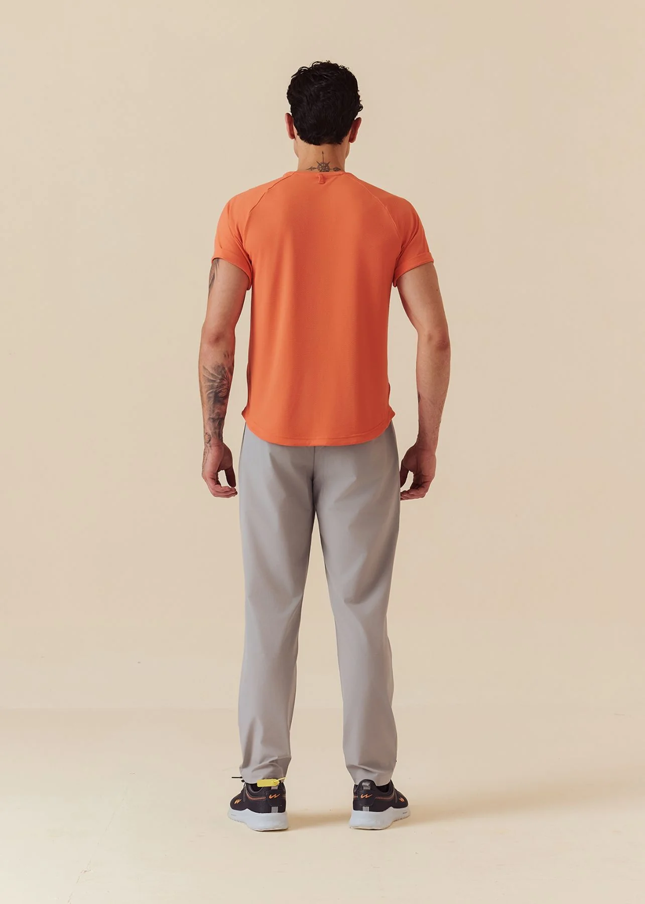 Men Performance Fit T-Shirt - Coral - Image 4