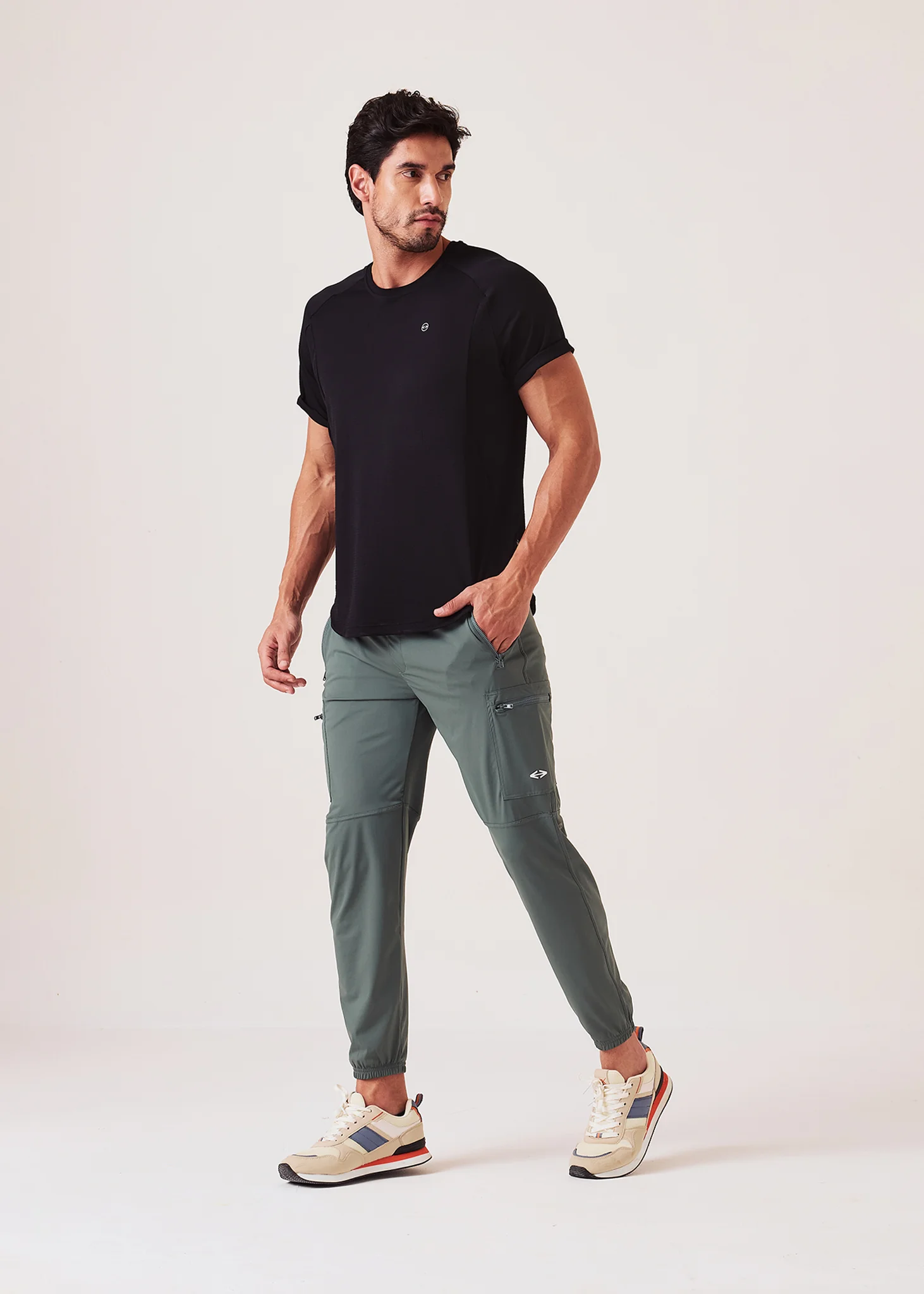 Men Performance Fit T-Shirt - Jet Black - Image 5