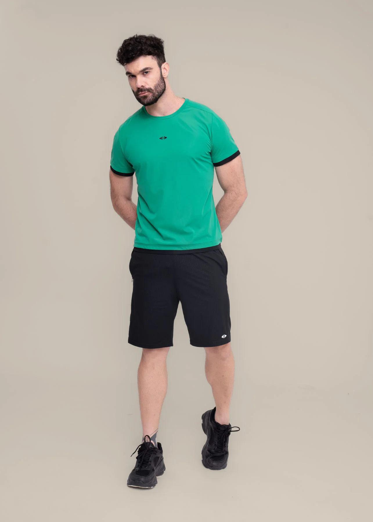 Men Performance Round Neck Tee - Cool Green - Image 3