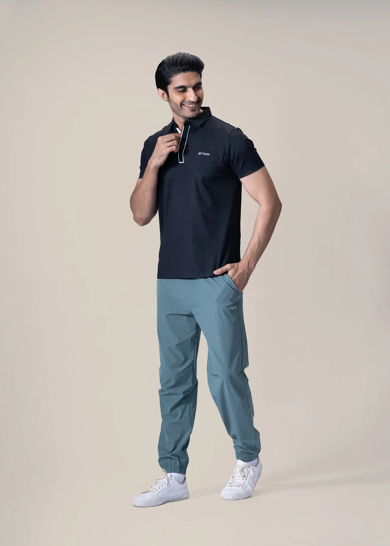Men Premium Polo - Black - Image 5