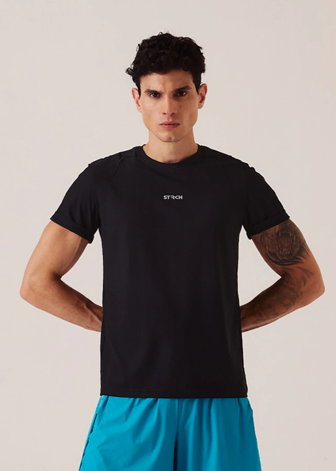 Men Pro Fit Gym T-Shirt - Jet Black