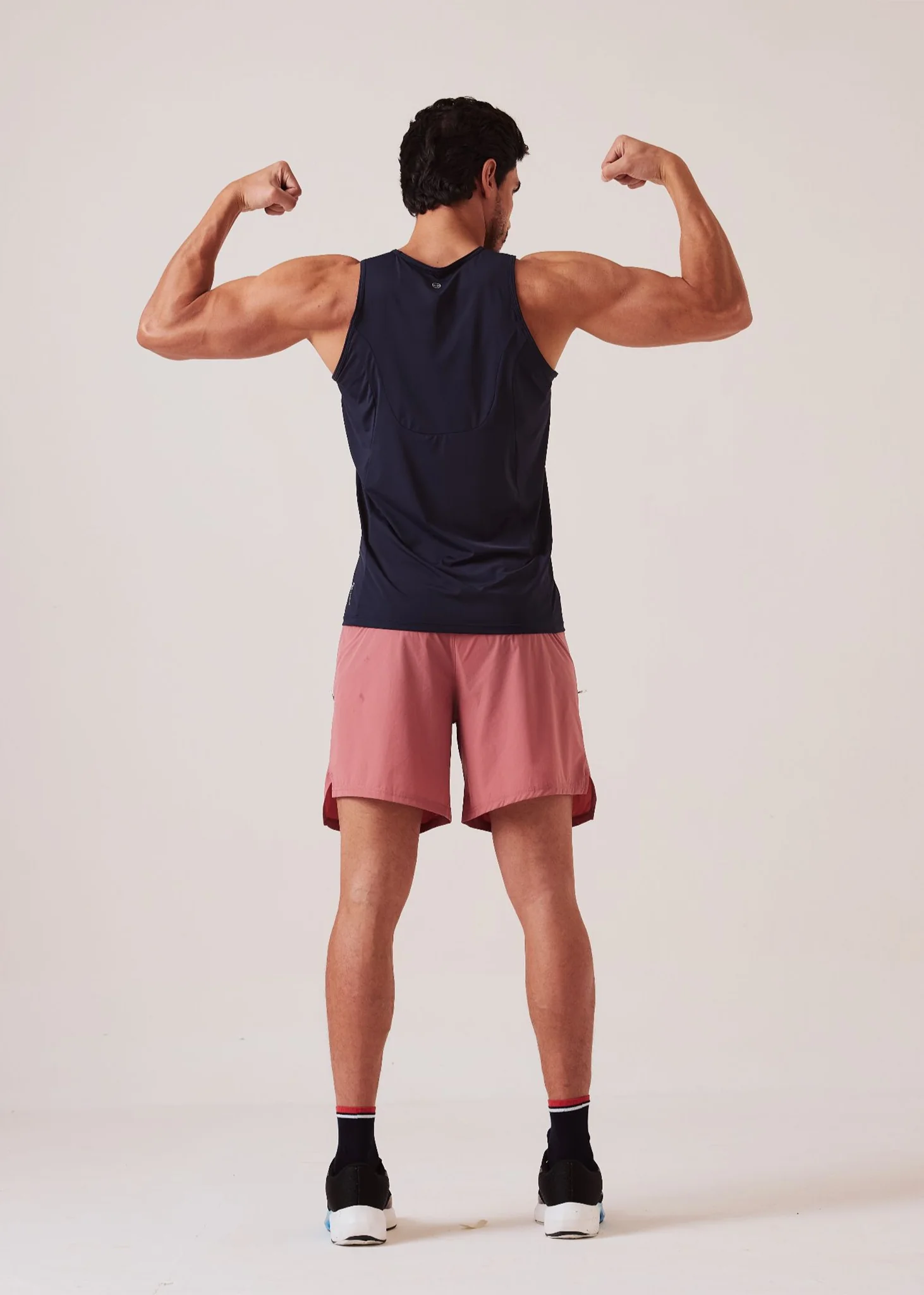 Men Quick Dry Training Shorts - Dusty Rose - Image 6