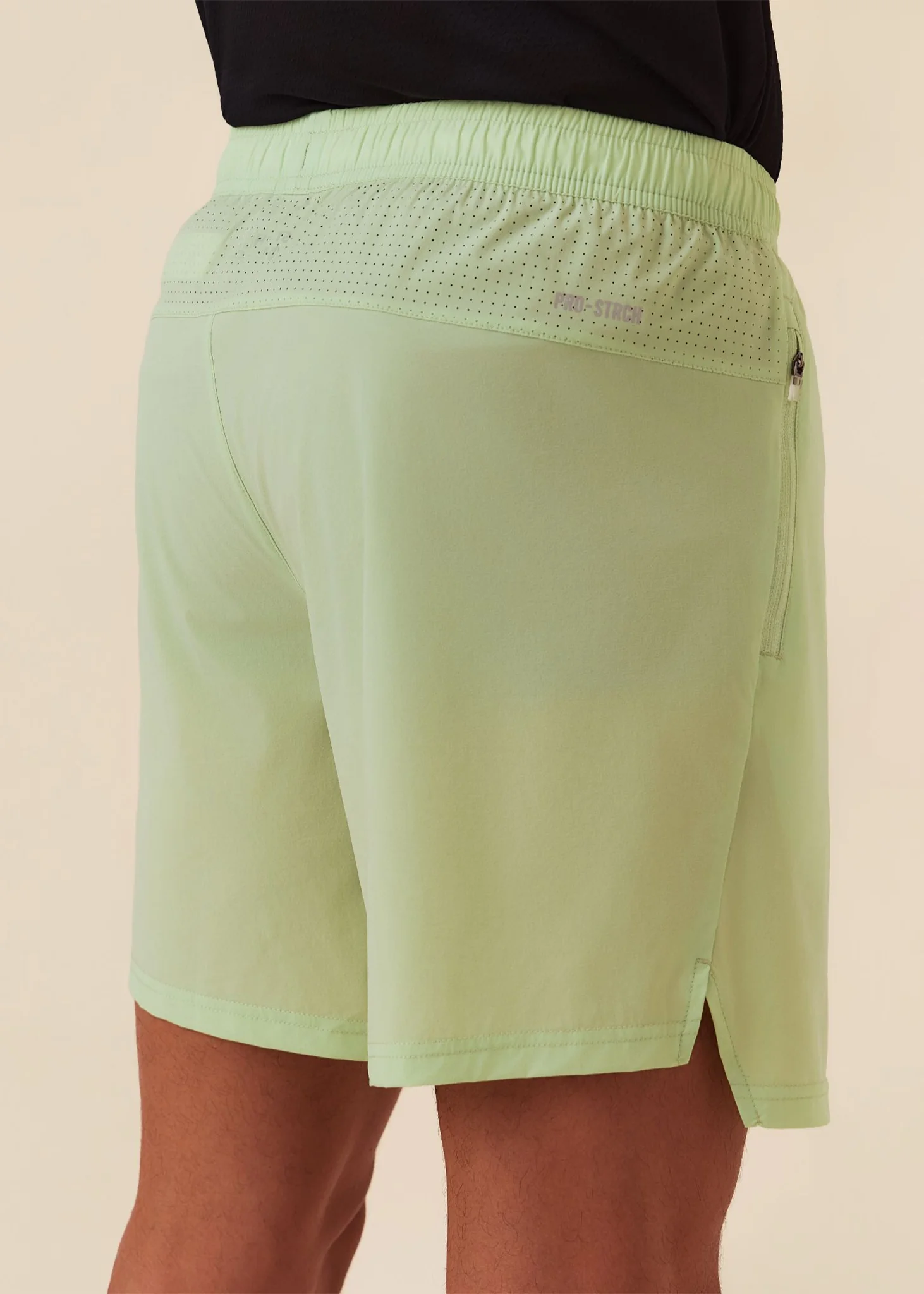 Men Quick-Dry Training Shorts - Soft Lime - Image 8