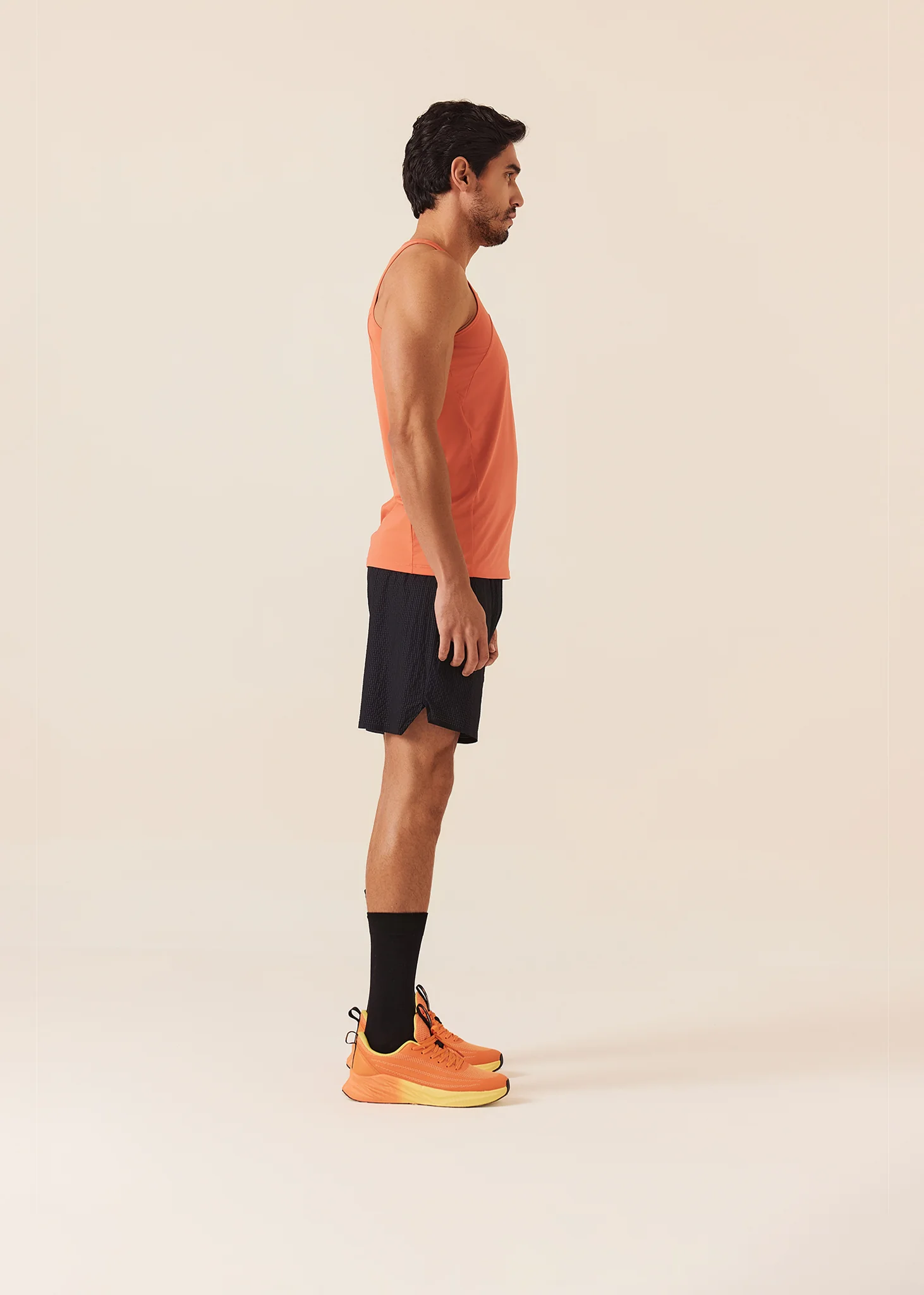 Men Quick Dry Workout Shorts - Black - Image 4
