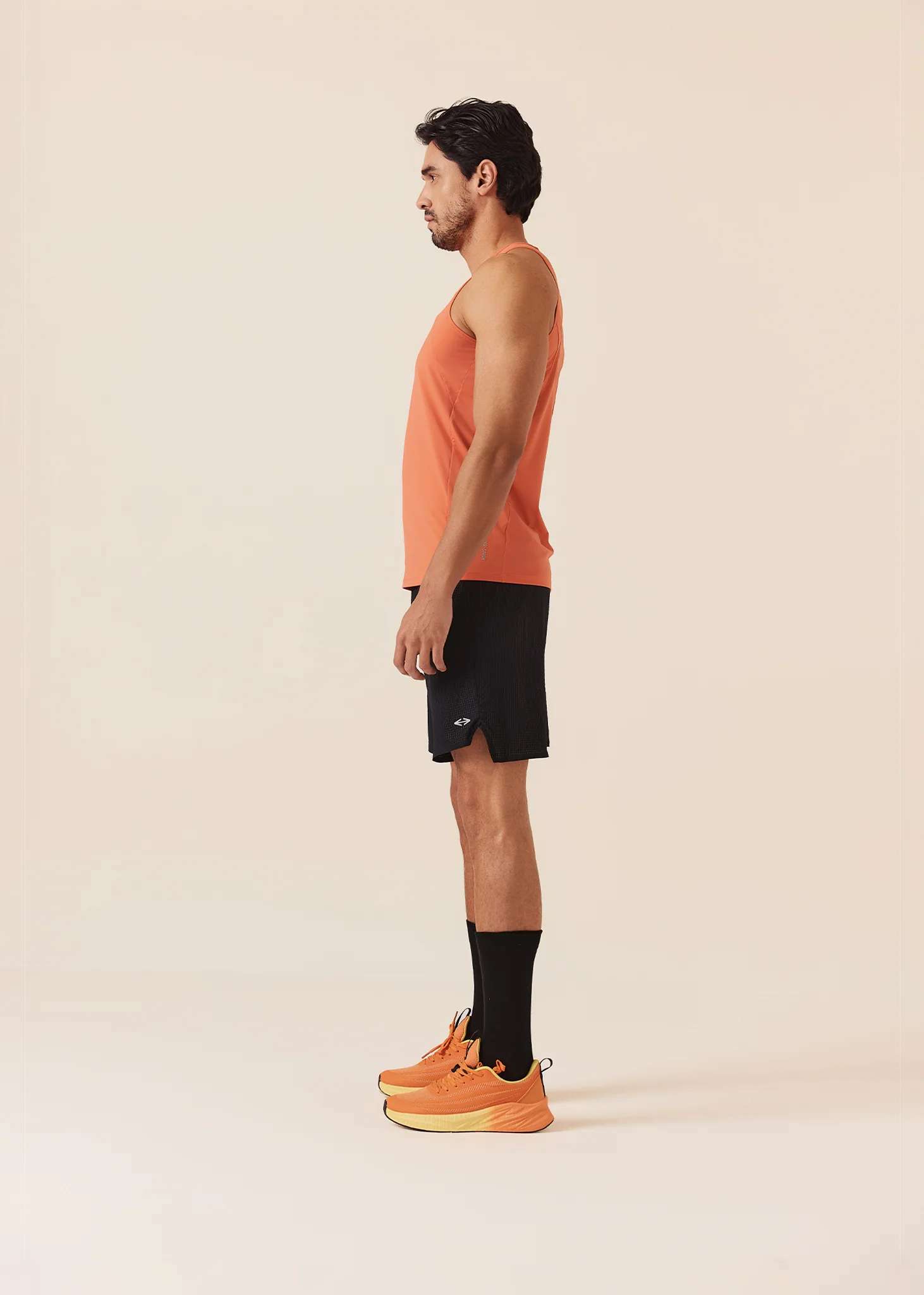 Men Quick Dry Workout Shorts - Black - Image 5