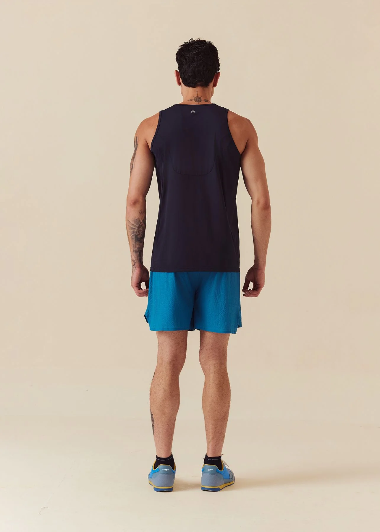 Men Quick Dry Workout Shorts - Marine Teal - Image 5
