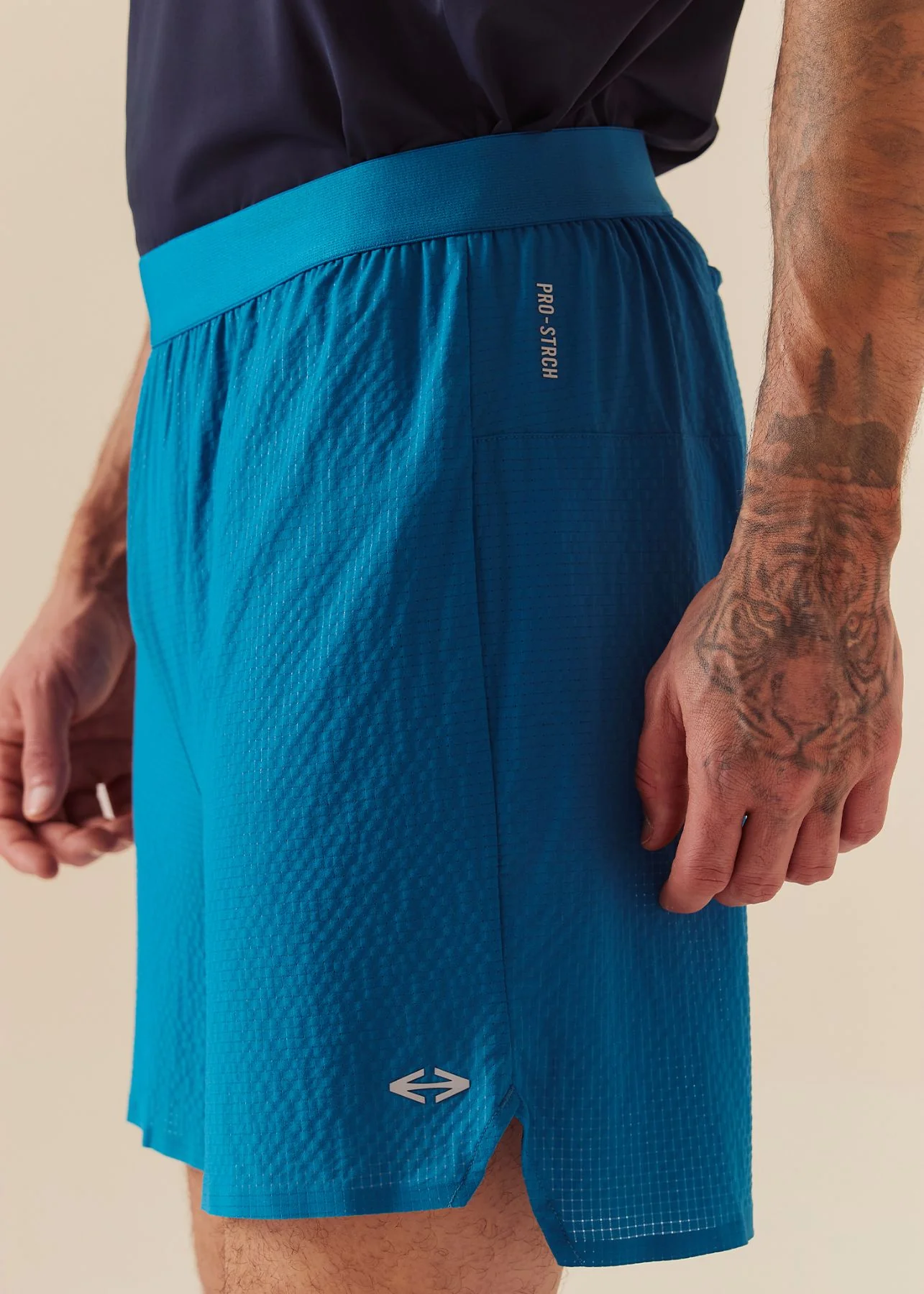 Men Quick Dry Workout Shorts - Marine Teal - Image 6