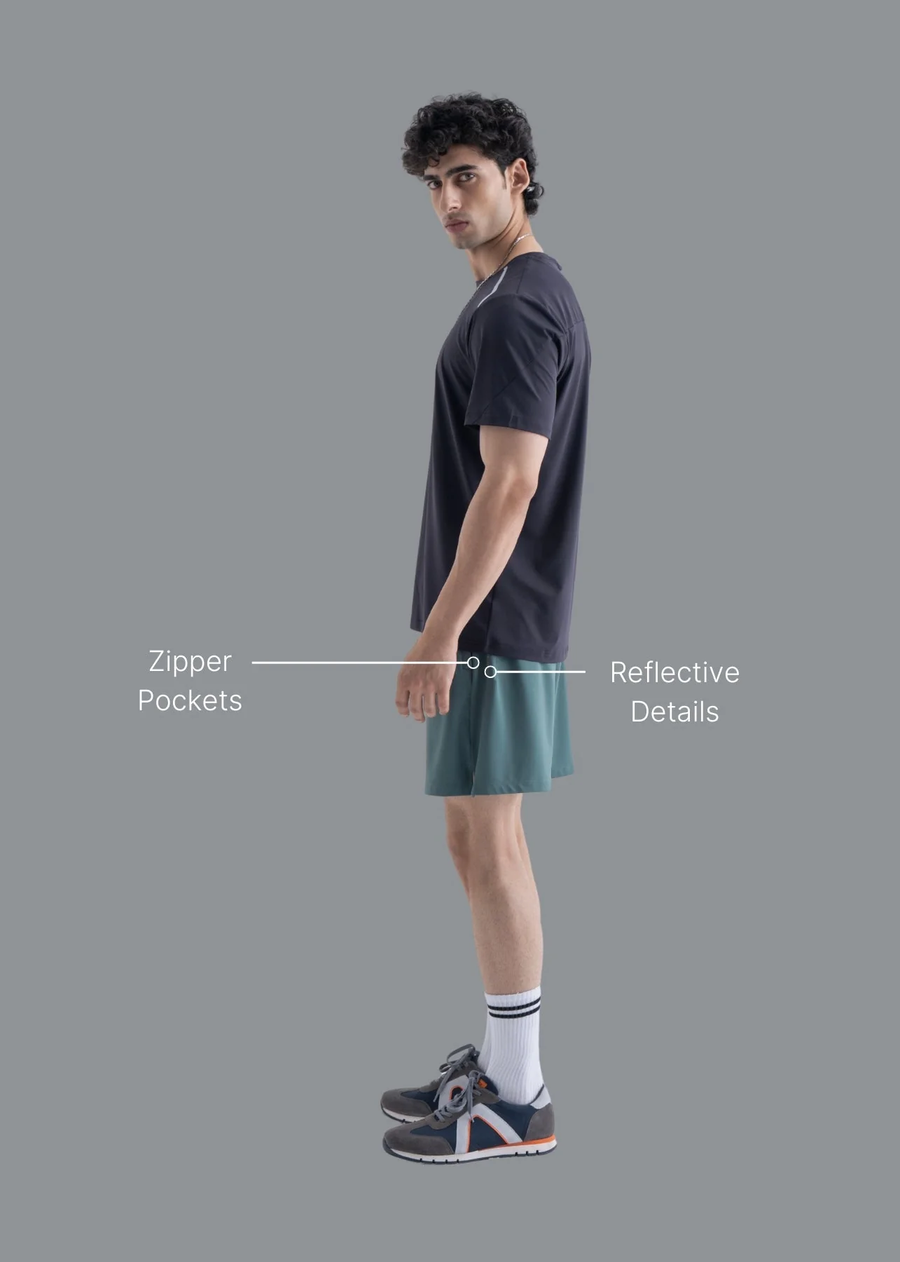 Men Quick Dry Workout Shorts Balsam Green - Image 2