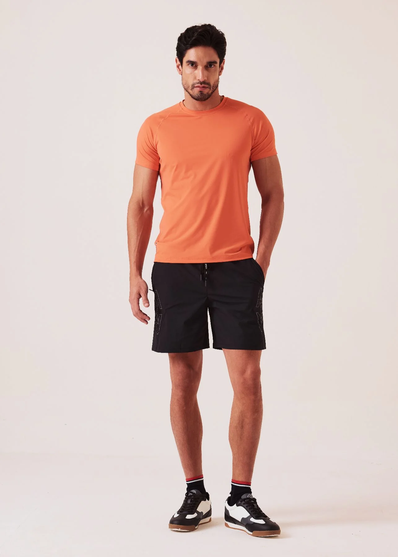 Men Regular Fit Gym Shorts - Black - Image 2
