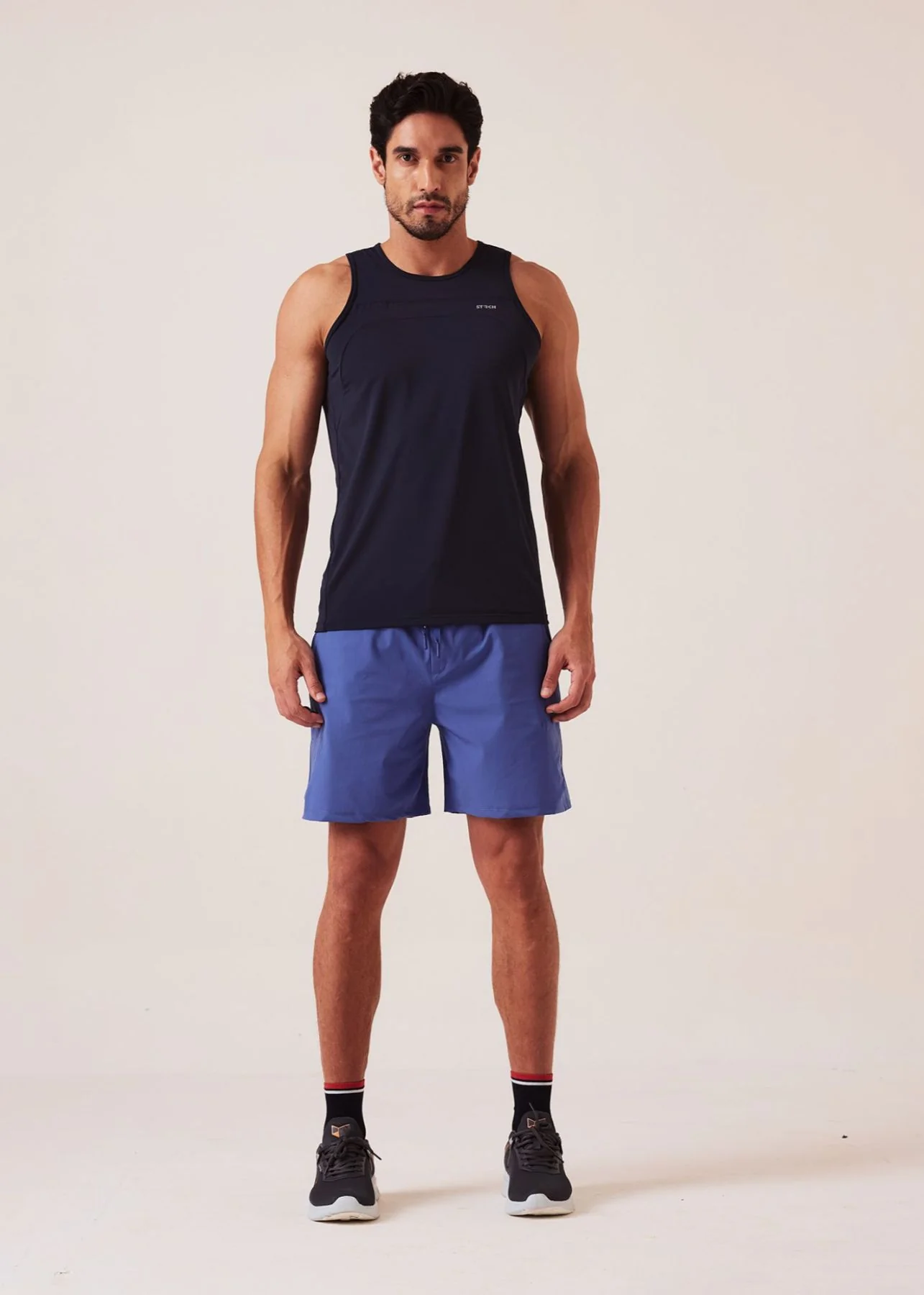 Men Regular Fit Gym Shorts - Slate Blue - Image 2