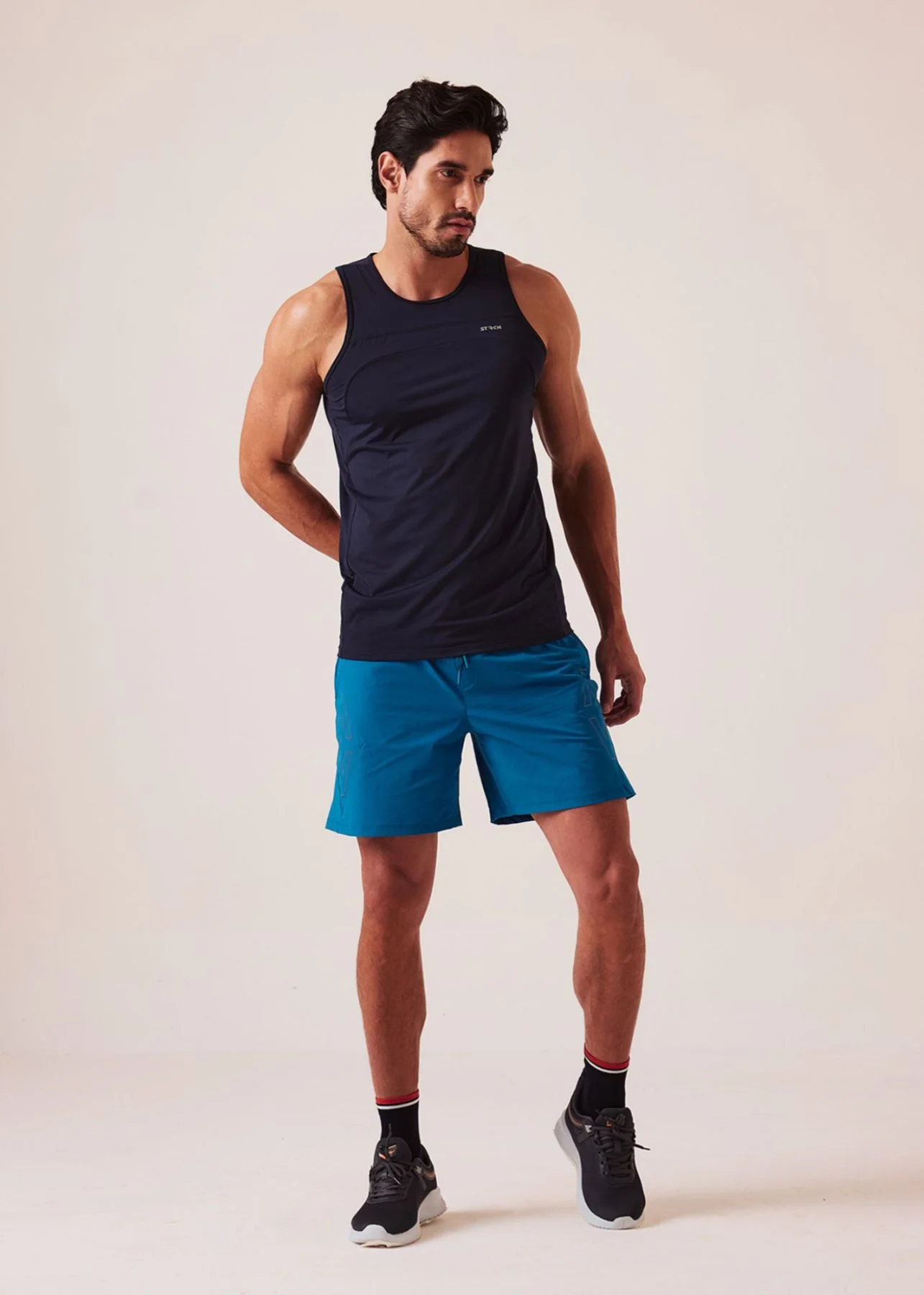 Men Regular Fit Gym Shorts - Teal - Image 2