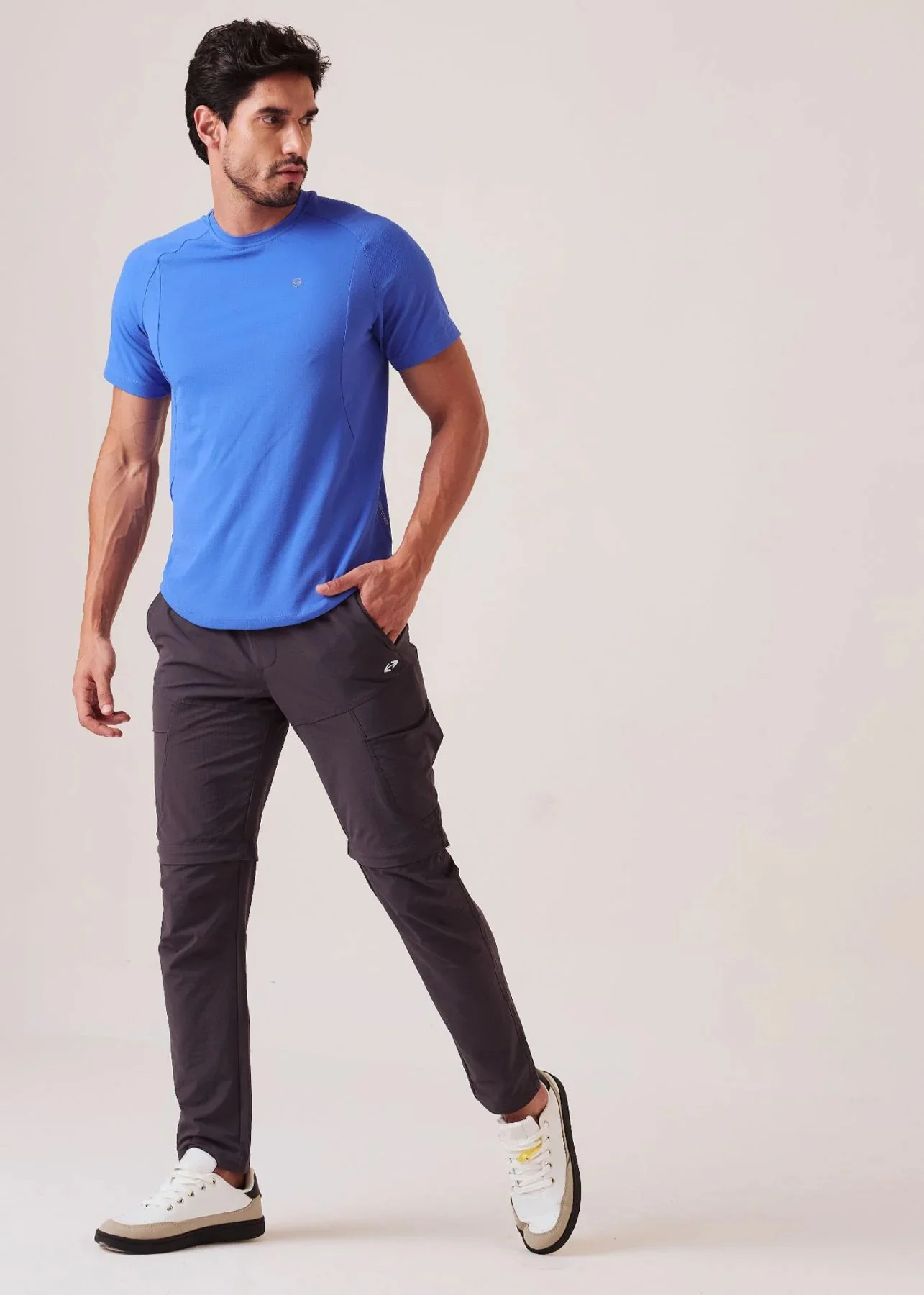 Men Regular Fit Track Pants - Dark Grey - Image 4