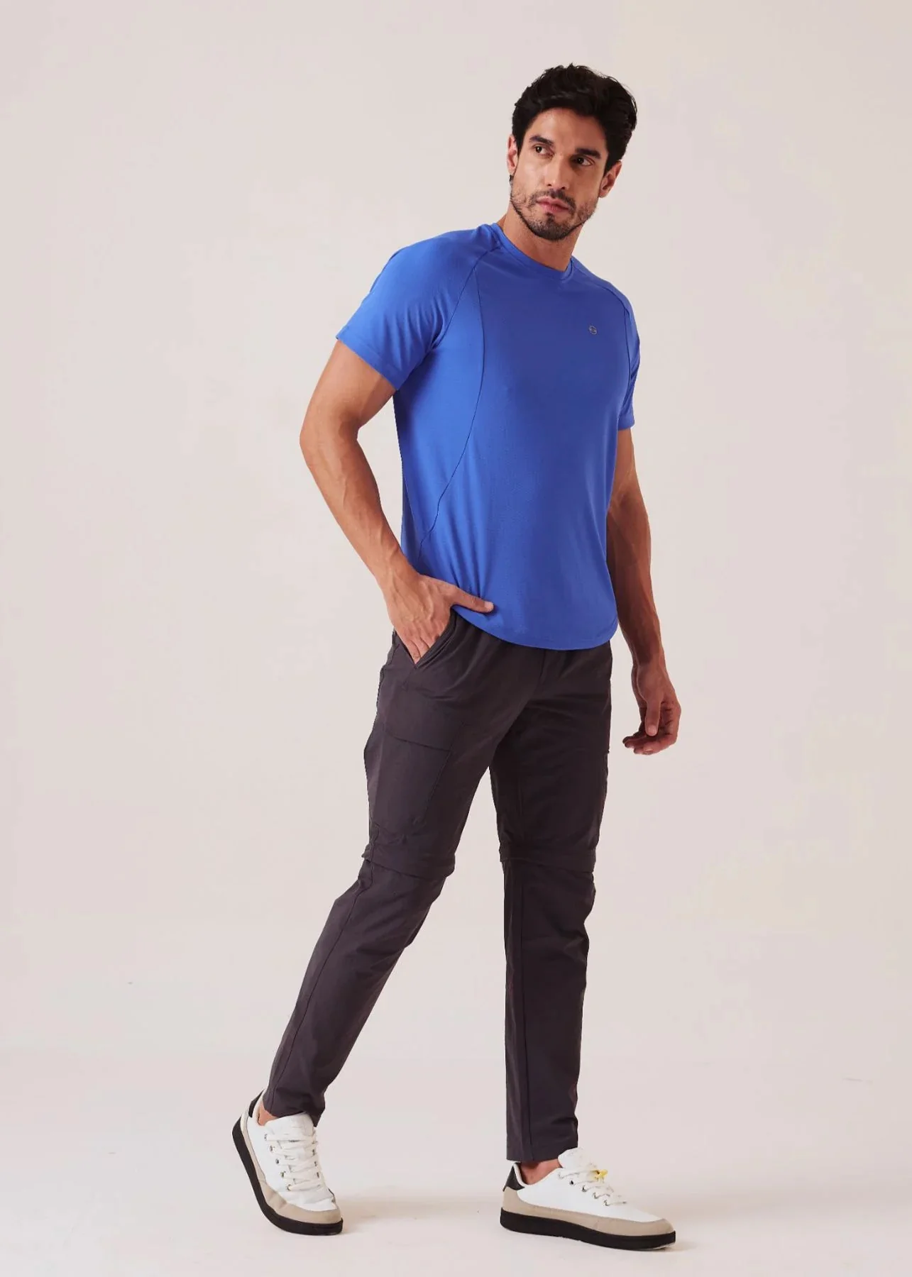Men Regular Fit Track Pants - Dark Grey - Image 7