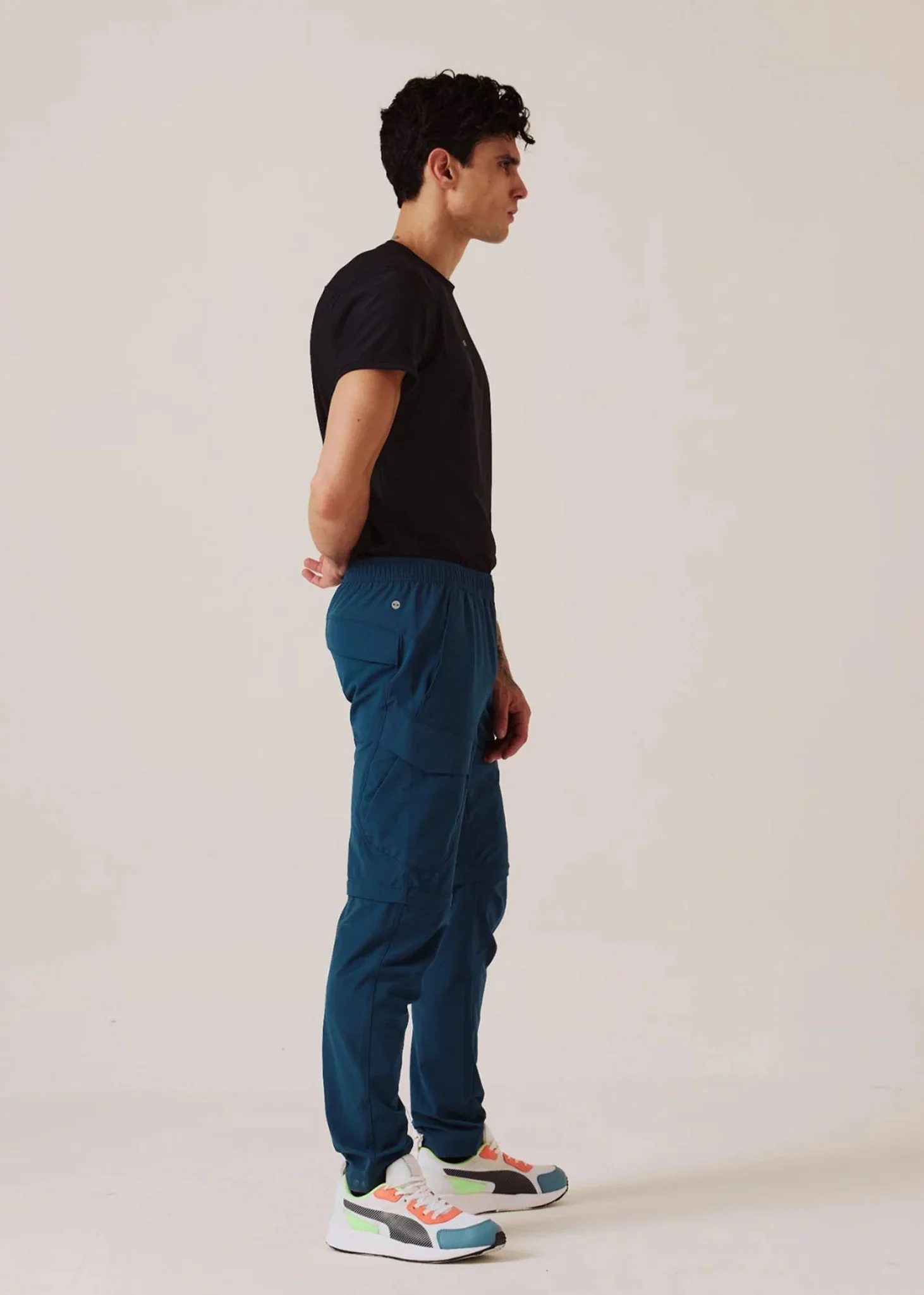 Men Regular Fit Track Pants - Dark Teal - Image 5