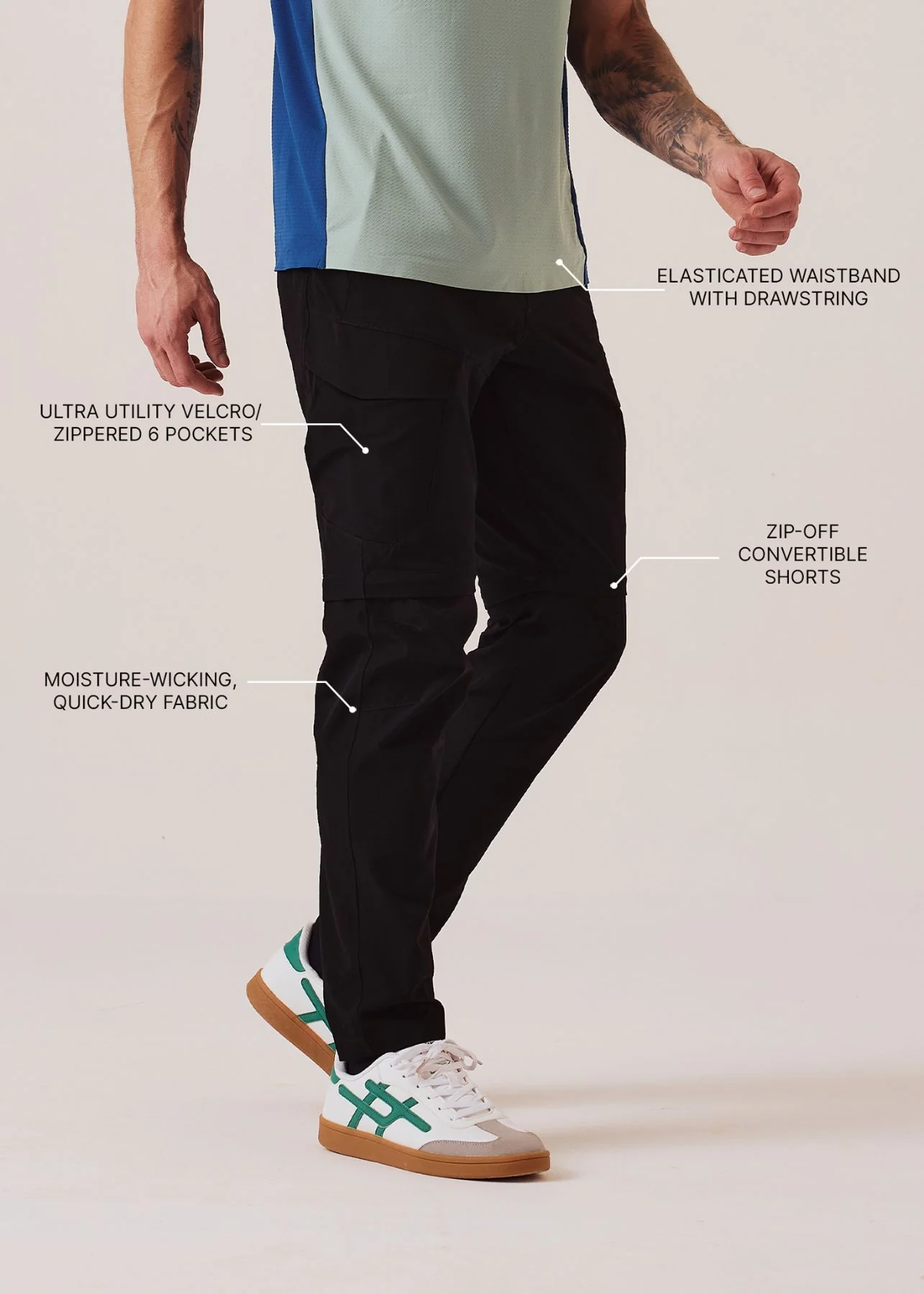 Men Regular Fit Track Pants - Jet Black - Image 3