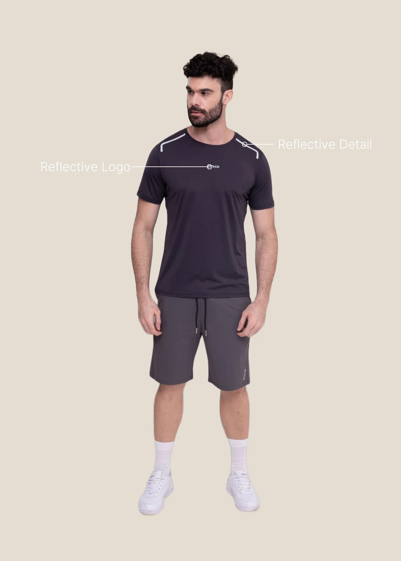 Men Running T Shirt - Black - Image 5