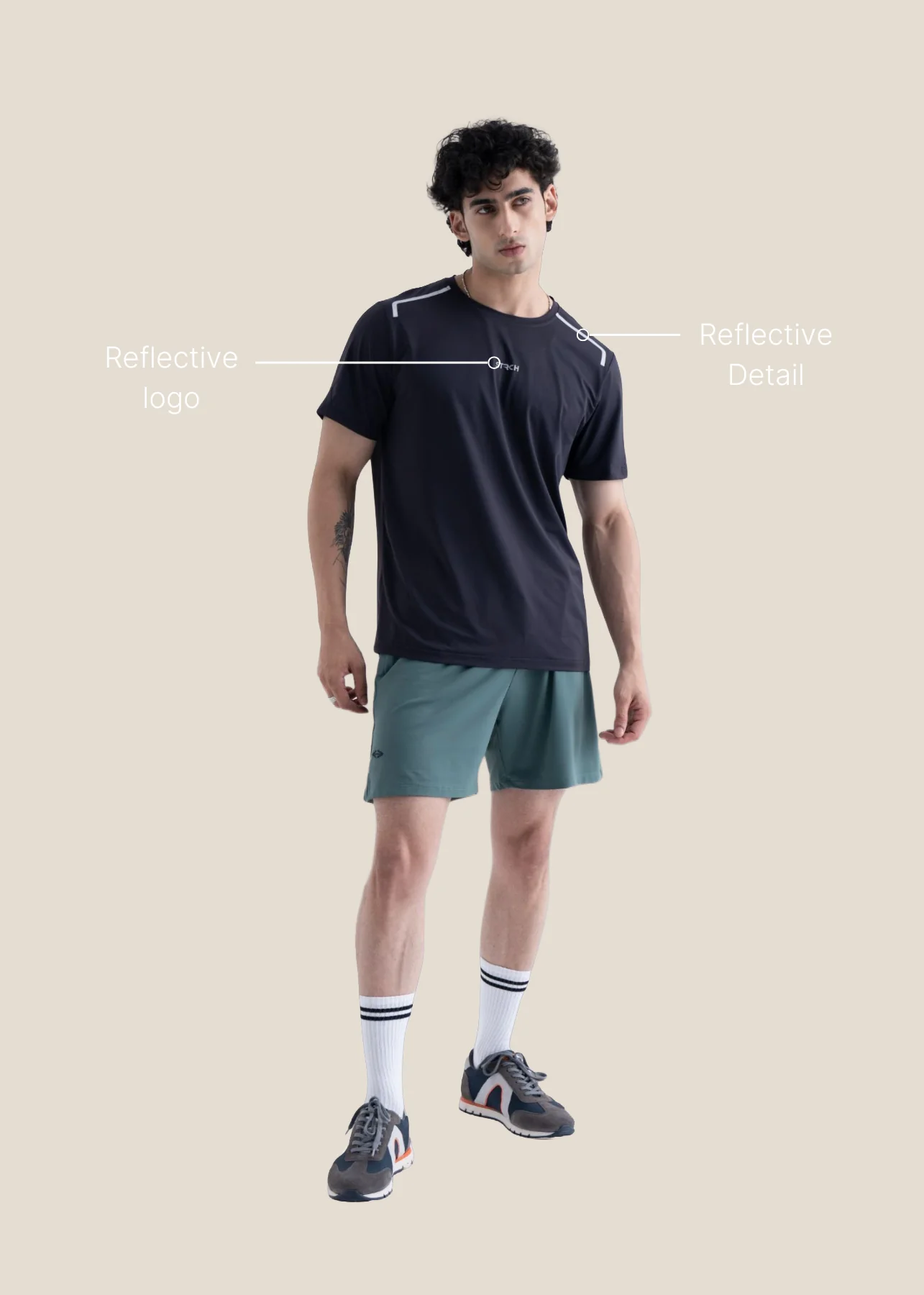 Men Running T Shirt - Iron Gray - Image 3