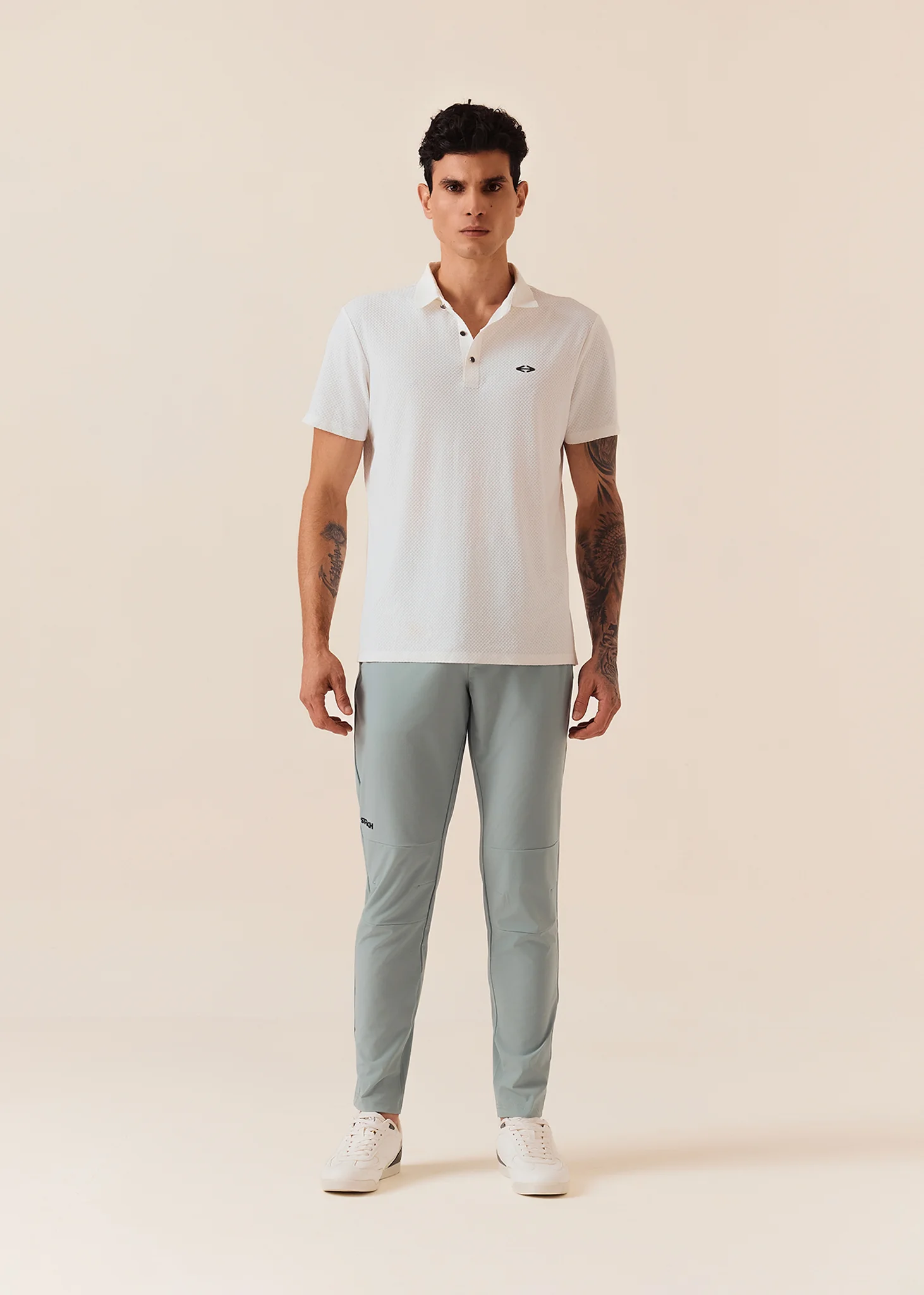 Men Zip Pocket Gym Pants - Sage Green - Image 2