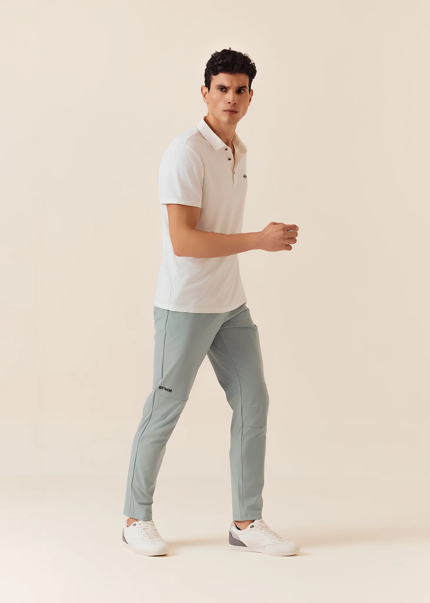 Men Zip Pocket Gym Pants - Sage Green - Image 4