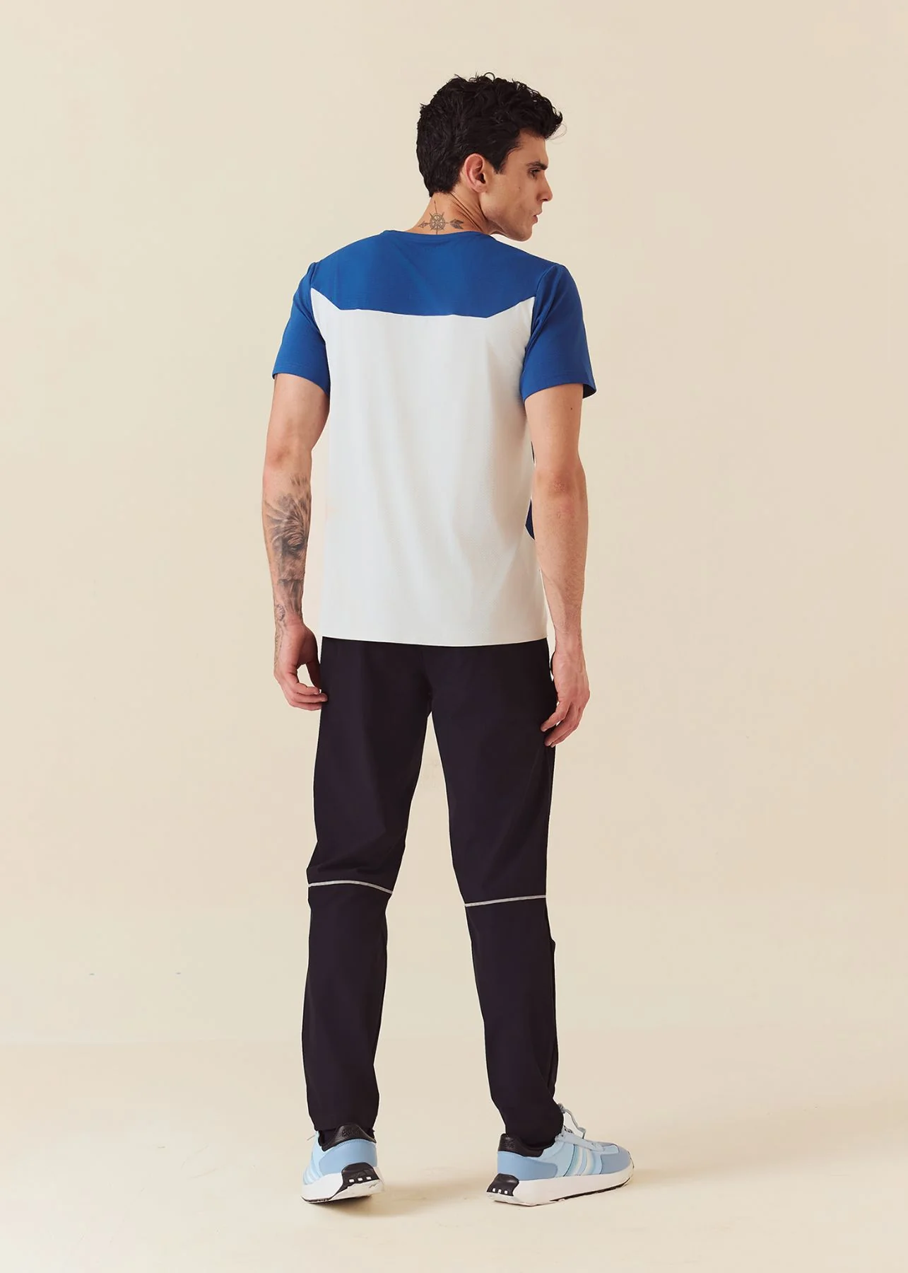 Men Zipper Pocket Workout Pants - Jet Black - Image 5