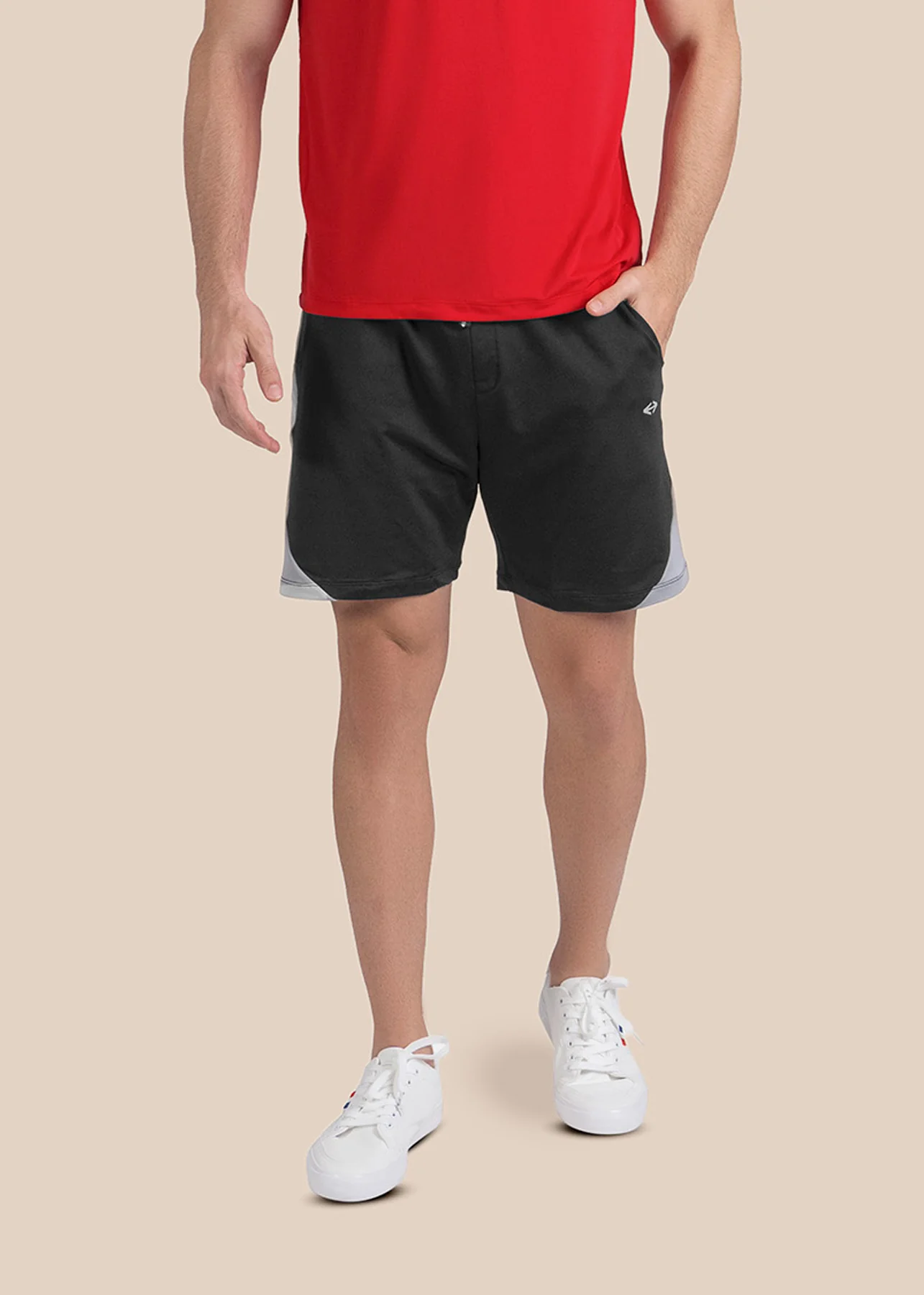 Mens Performance Zip Shorts - Black