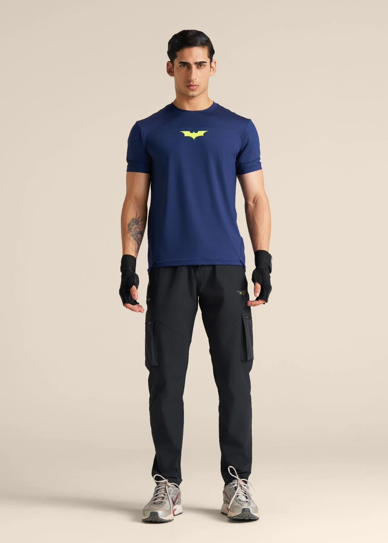 Men Batman Glow in the Dark Training Tee - Navy - Image 2