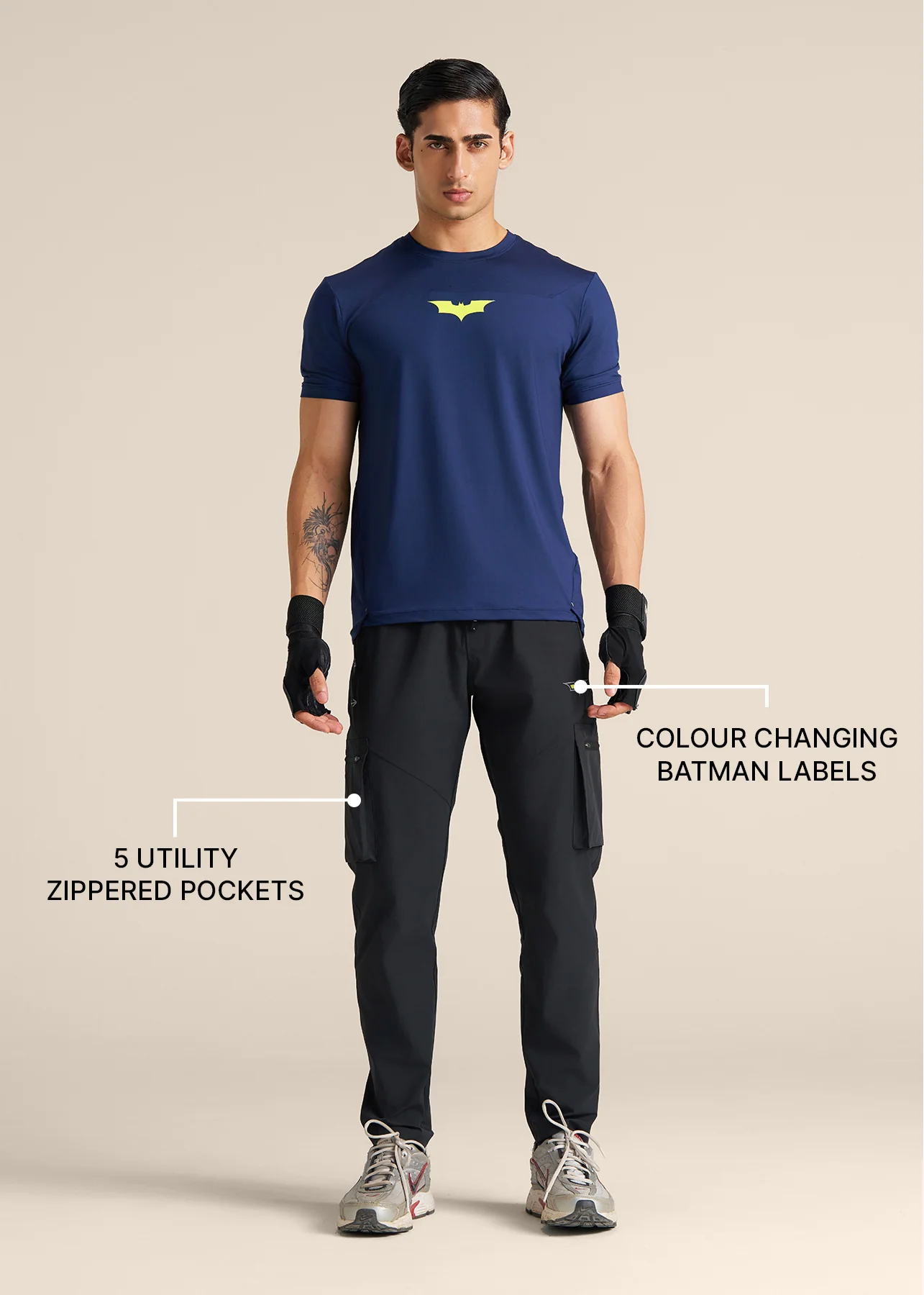 Men Batman Utility Track Pants - Black - Image 3