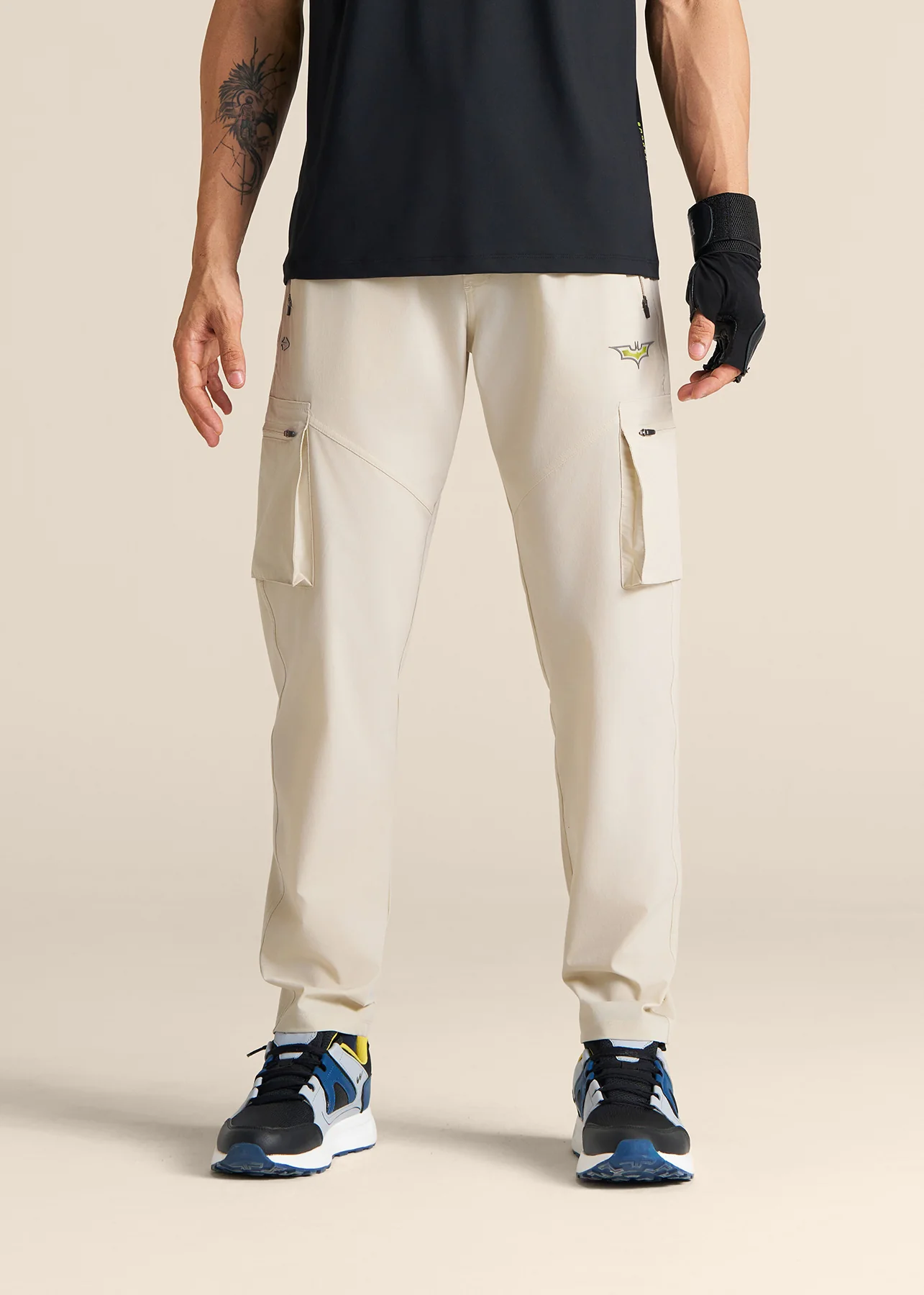 Men Batman Utility Track Pants - Oat Milk