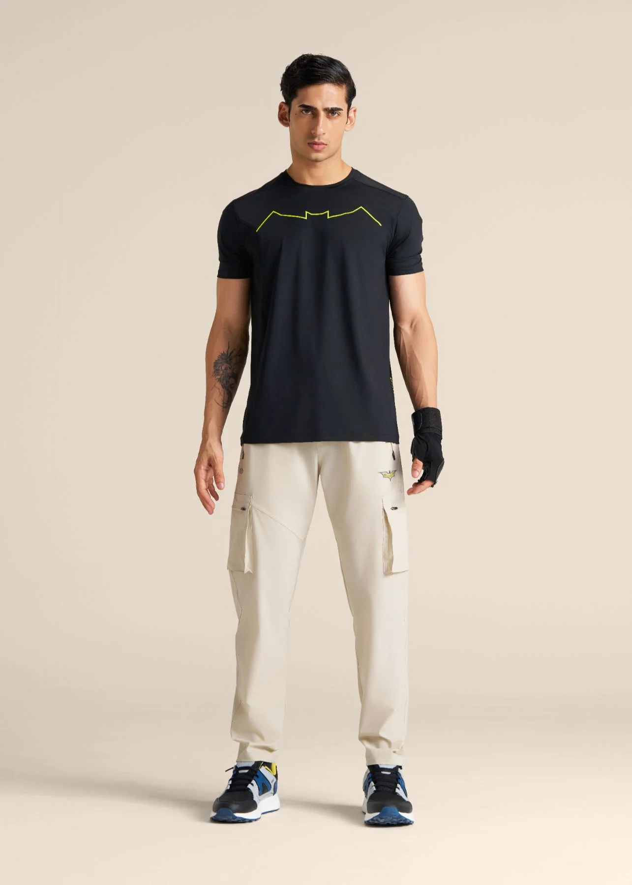 Men Batman Utility Track Pants - Oat Milk - Image 2