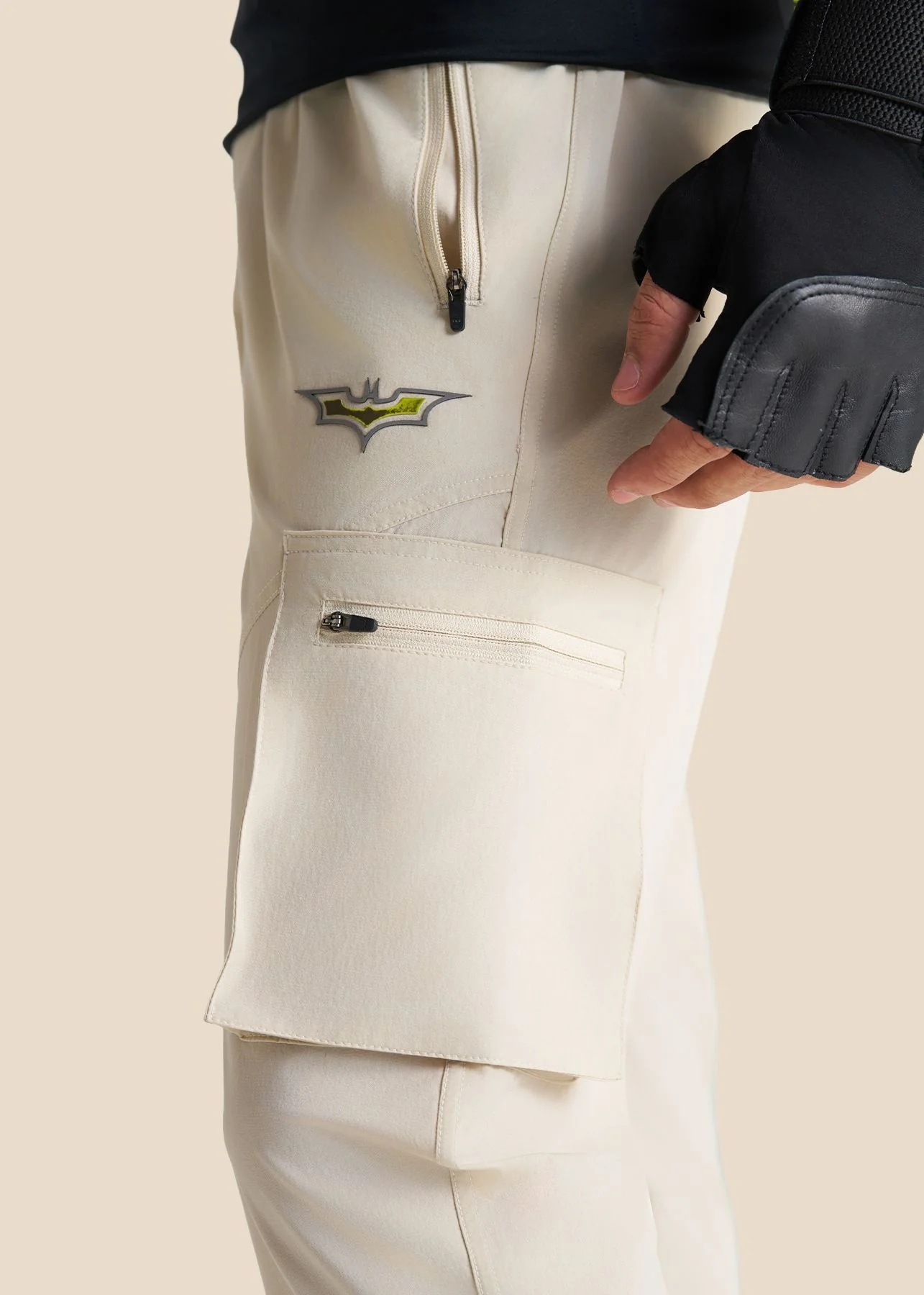 Men Batman Utility Track Pants - Oat Milk - Image 6