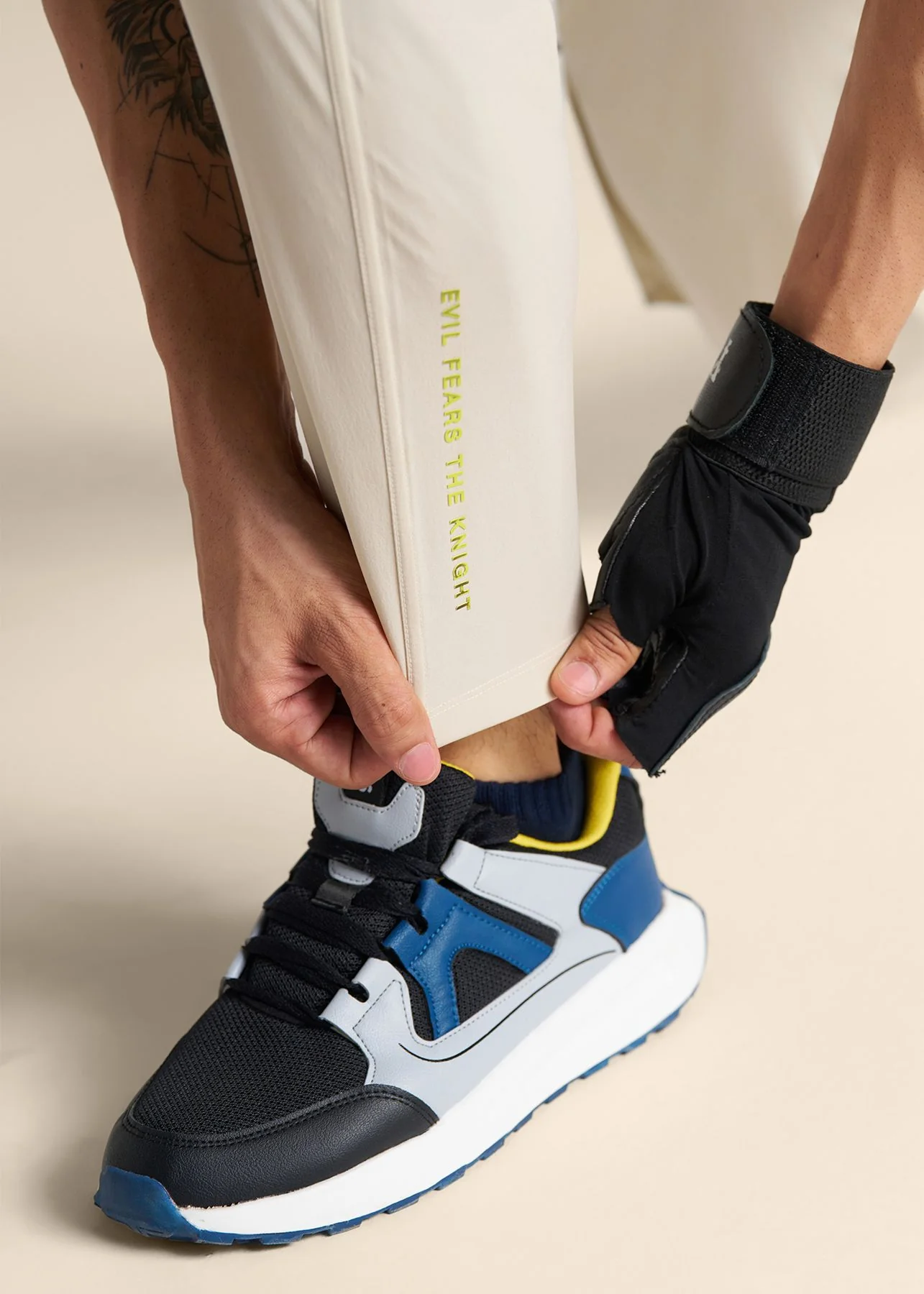Men Batman Utility Track Pants - Oat Milk - Image 8