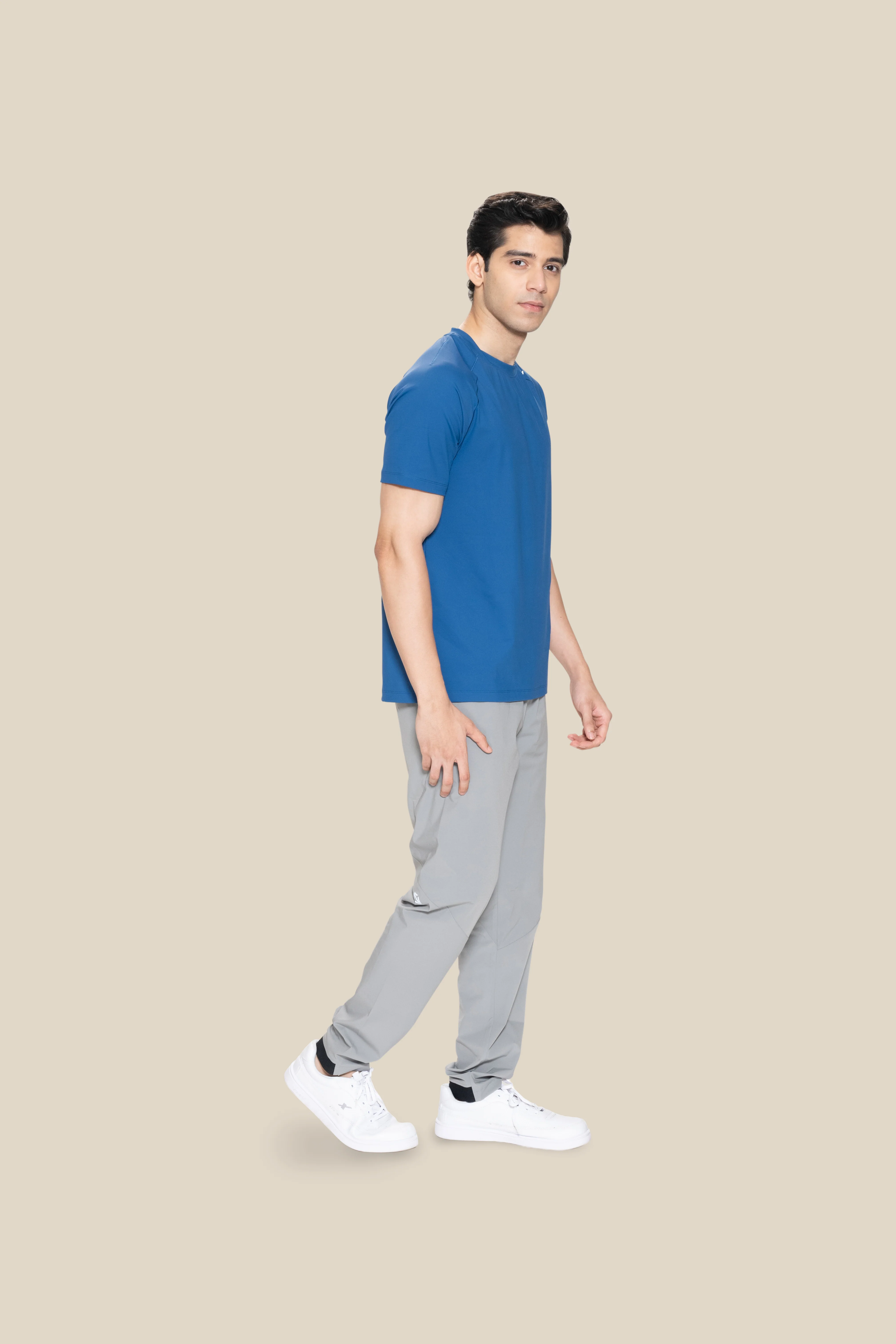 Men Raglan Sleeve T Shirt - Blue - Image 5